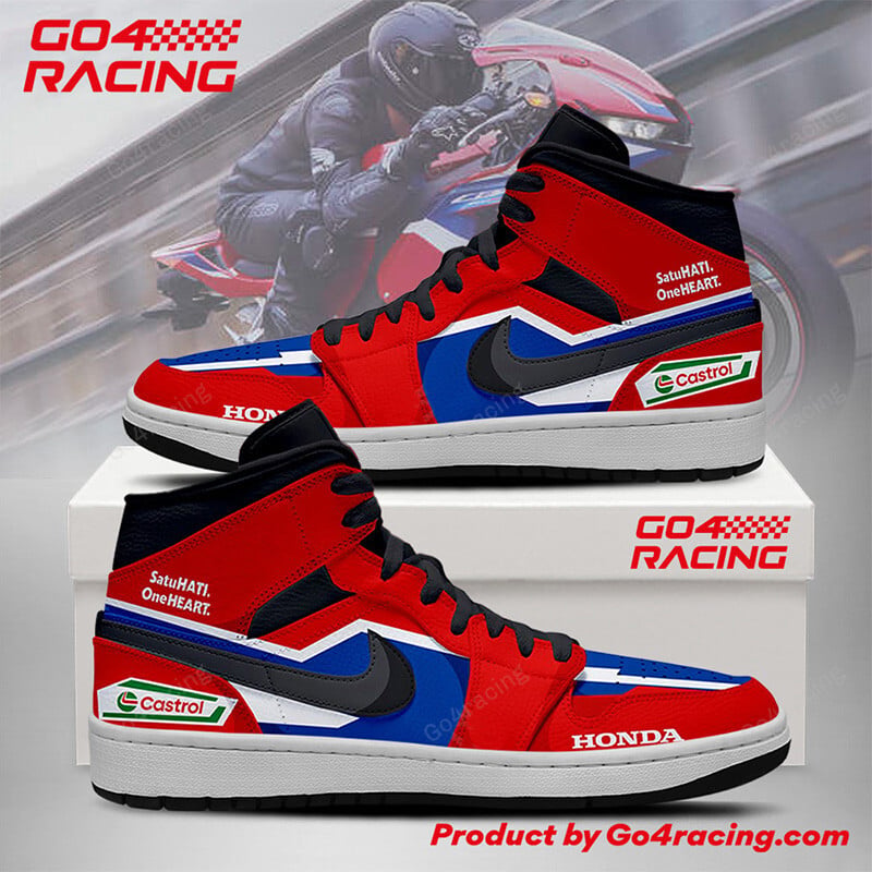 Ideafootwear Pramac Racing Yamaha AJ1 High Sneakers Shoes For Men And Women 1