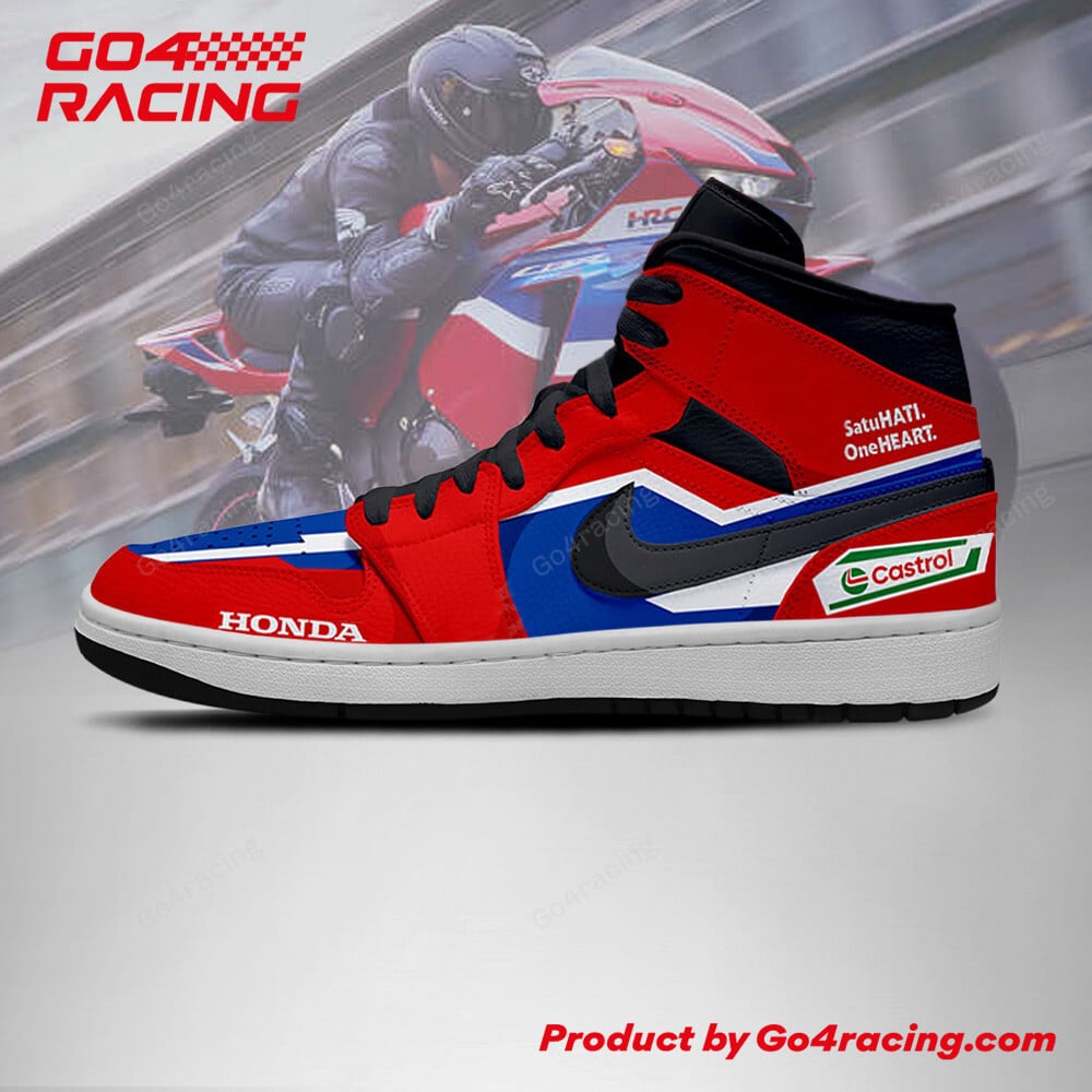 Ideafootwear Pramac Racing Yamaha AJ1 High Sneakers Shoes For Men And Women 1