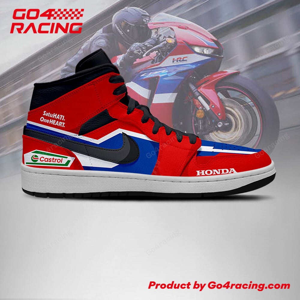 Ideafootwear Pramac Racing Yamaha AJ1 High Sneakers Shoes For Men And Women 1
