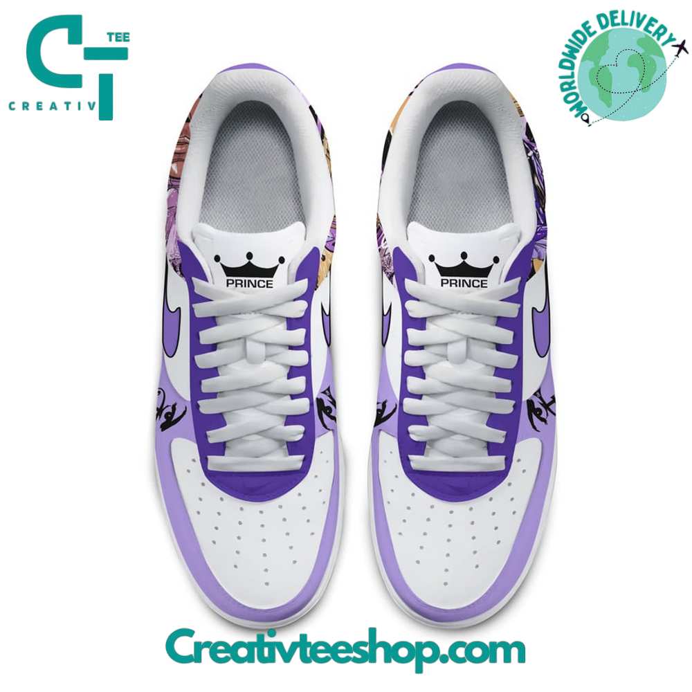 Ideafootwear Prince Purple Air Low-Top Sneakers Shoes For Men And Women 1