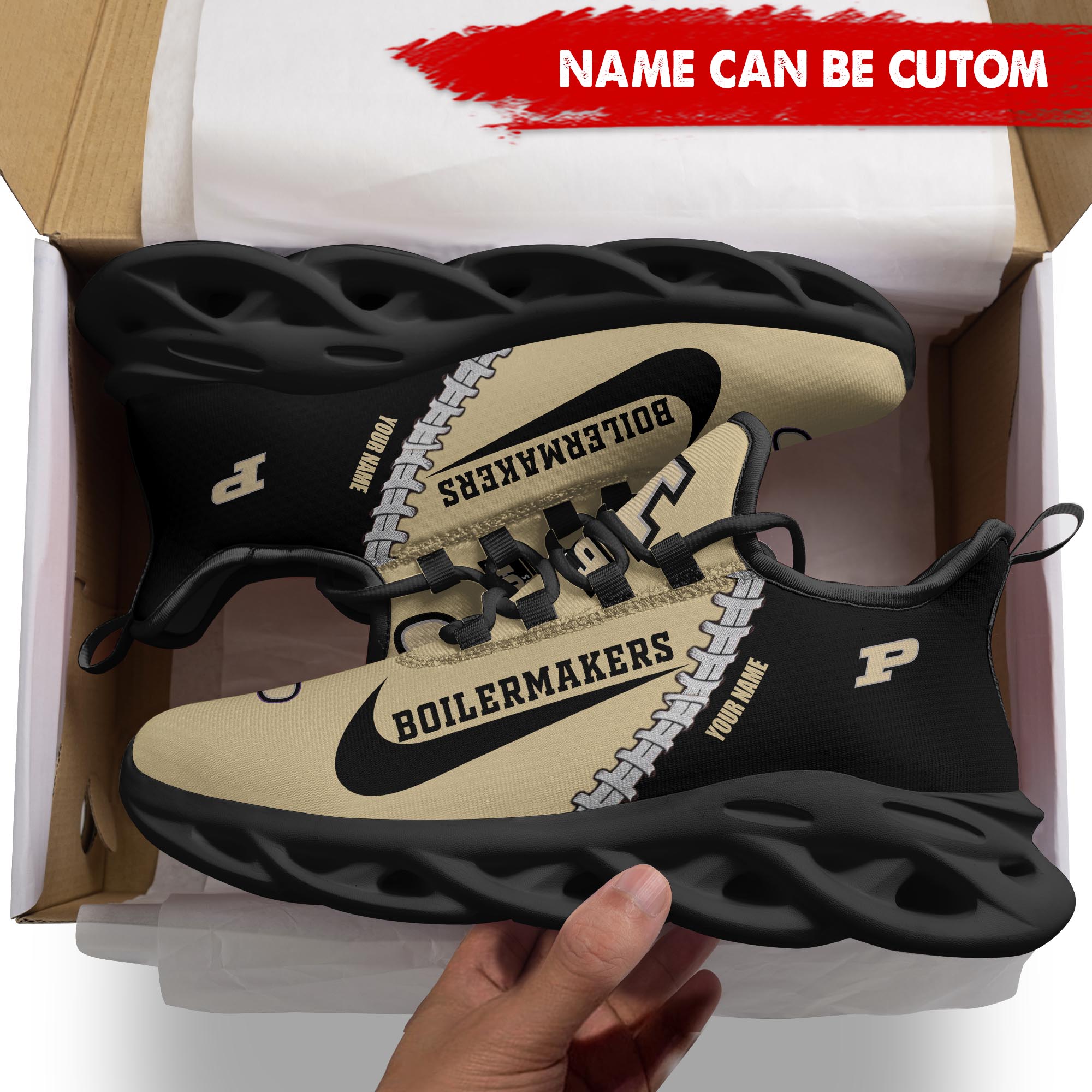 Ideafootwear Purdue Boilermakers Max Soul Shoes Sneakers For Men And Women 1