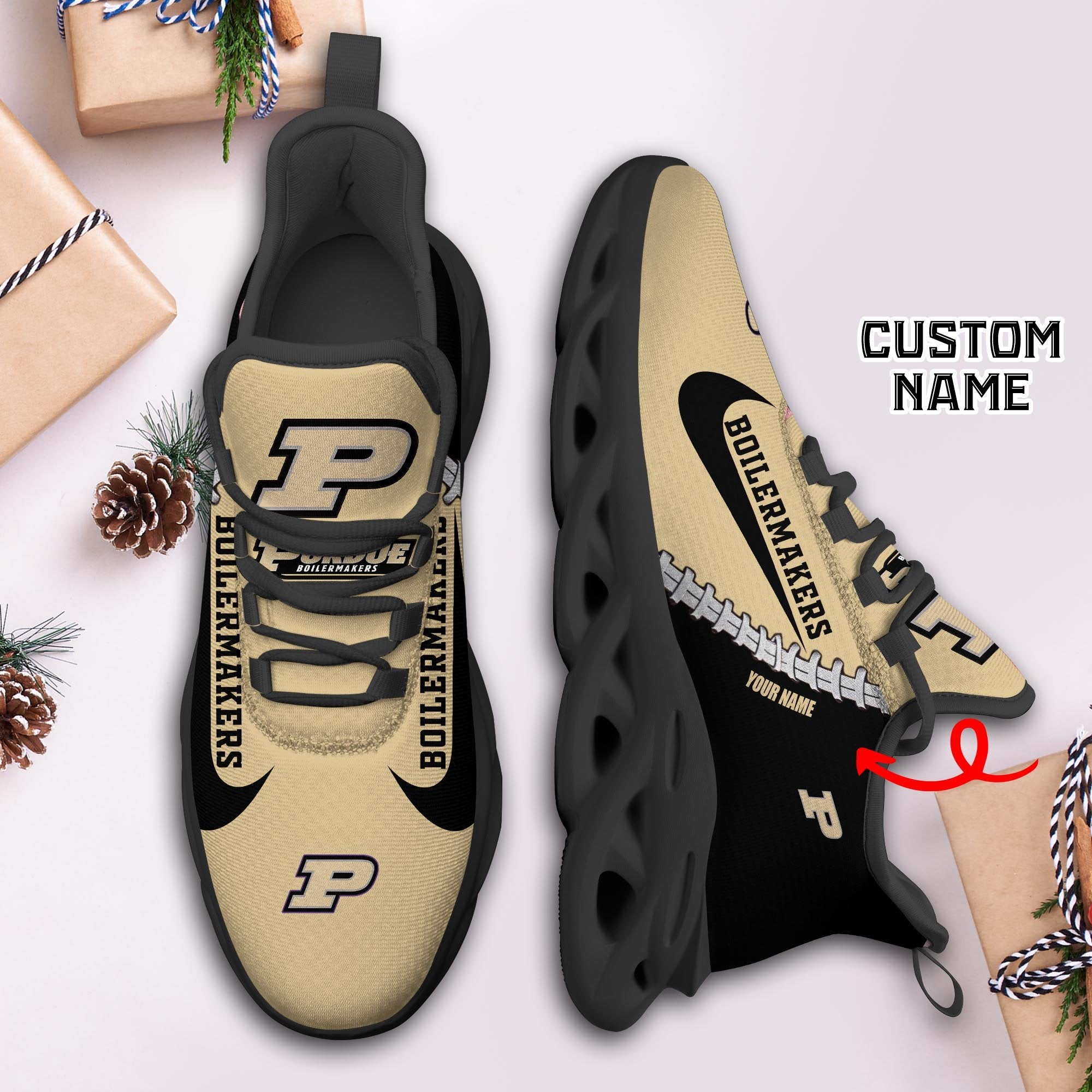 Ideafootwear Purdue Boilermakers Max Soul Shoes Sneakers For Men And Women 1