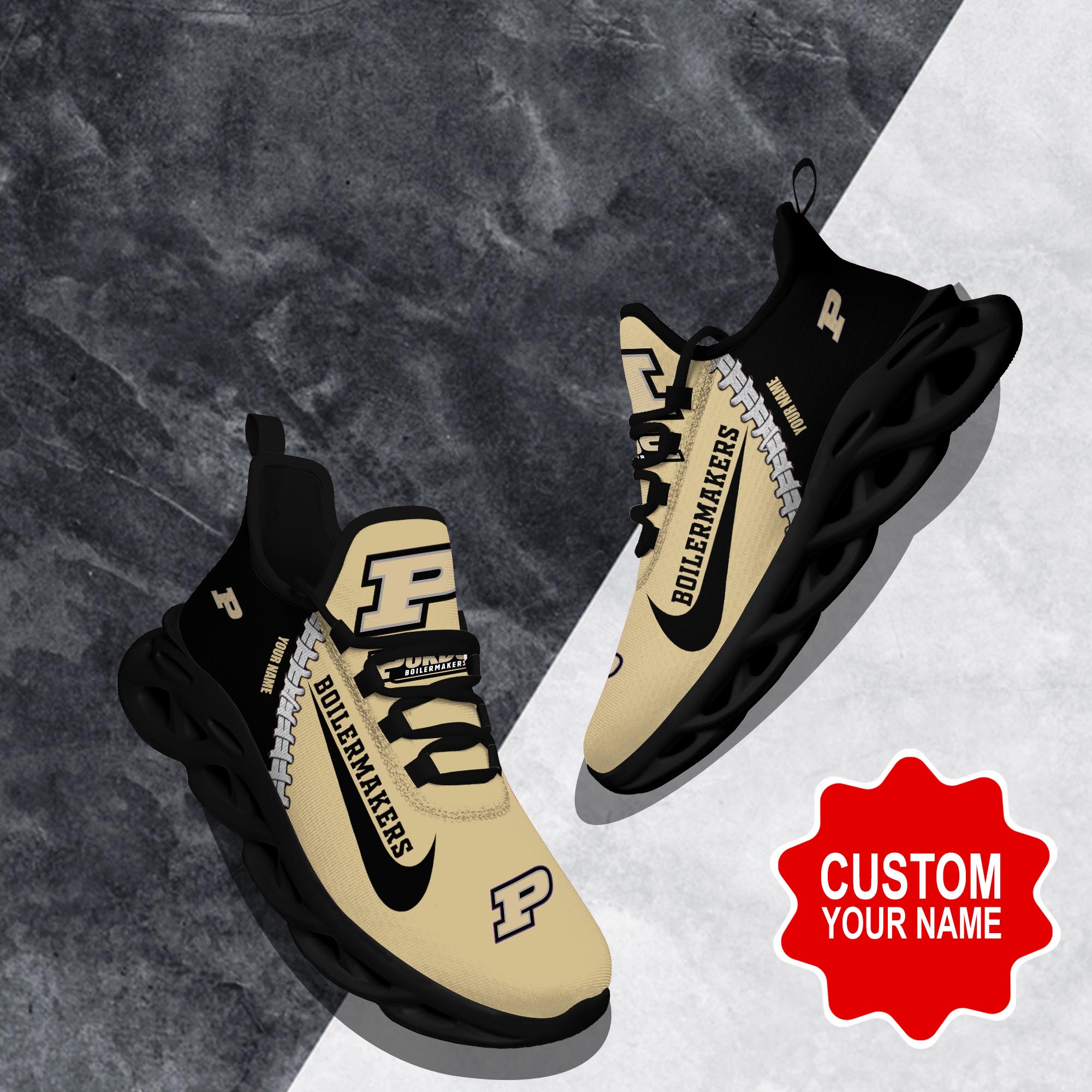 Ideafootwear Purdue Boilermakers Max Soul Shoes Sneakers For Men And Women 1