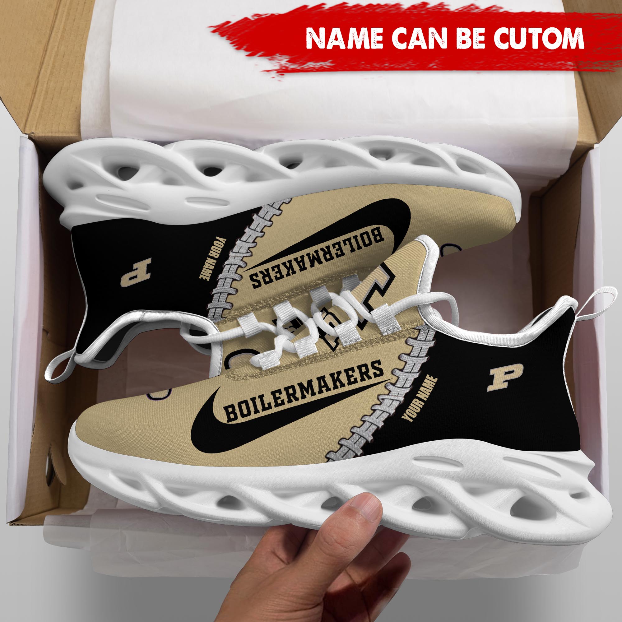 Ideafootwear Purdue Boilermakers Max Soul Shoes Sneakers For Men And Women 1