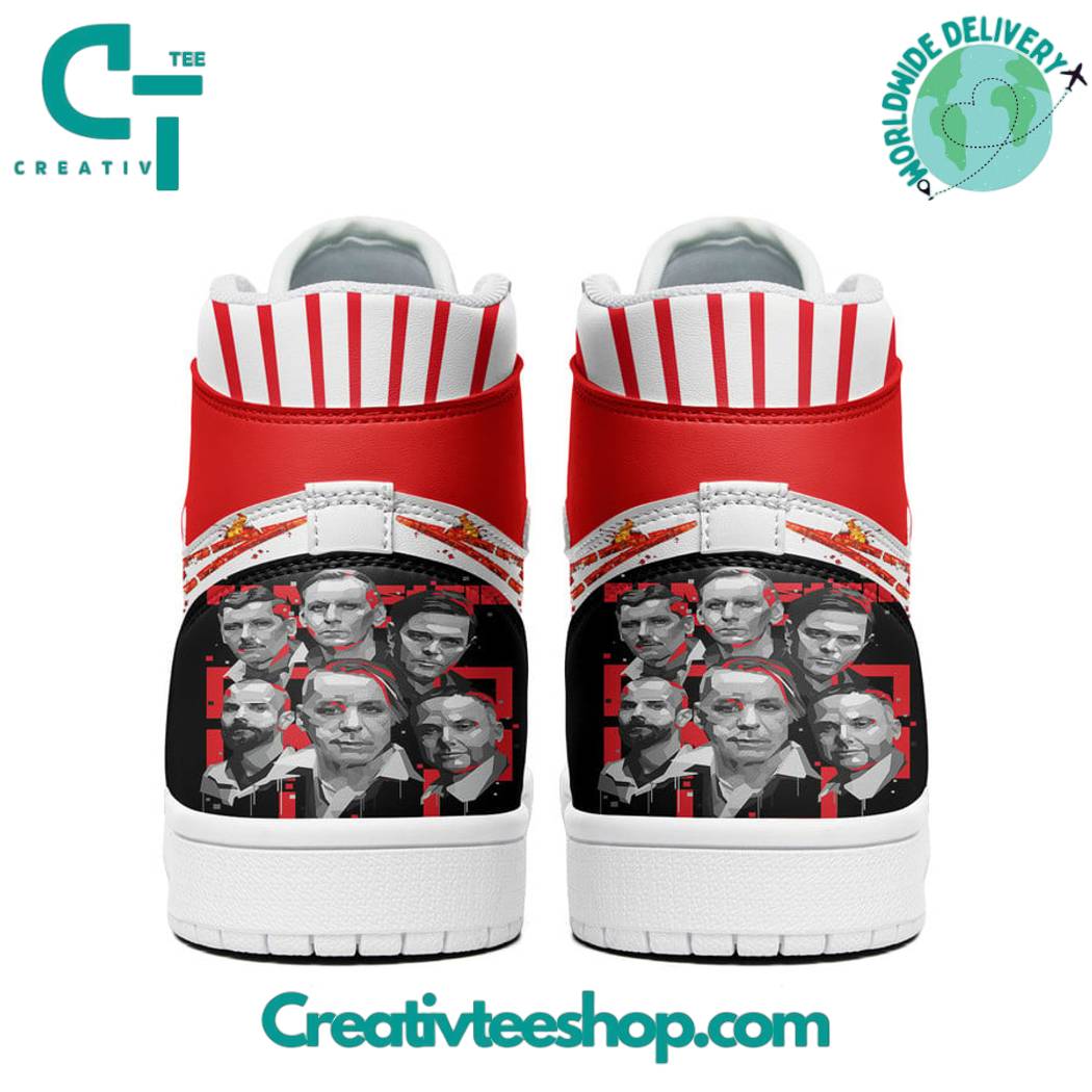 Ideafootwear Rammstein Industrial Metal Band AJ1 High Sneakers Shoes For Men And Women 1
