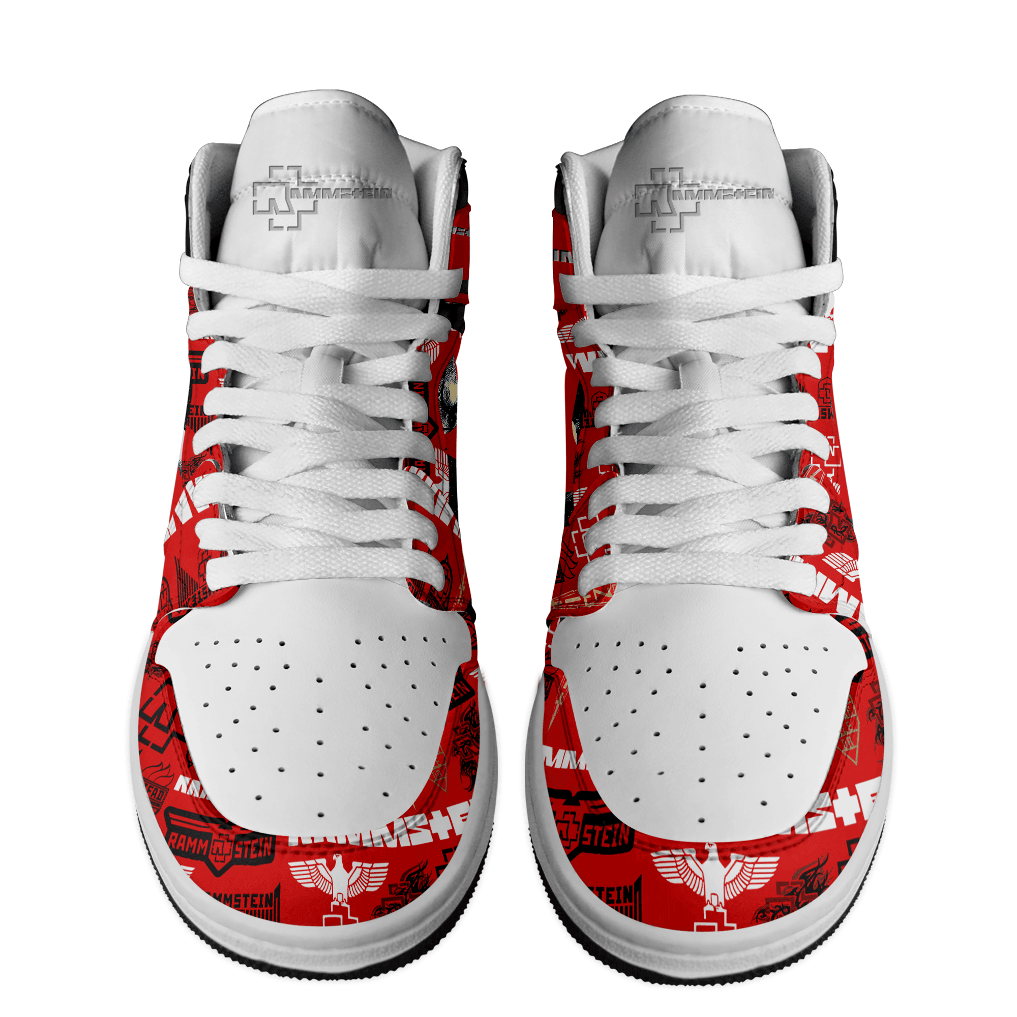 Ideafootwear Rammstein AJ1 High Sneakers Shoes For Men And Women 3
