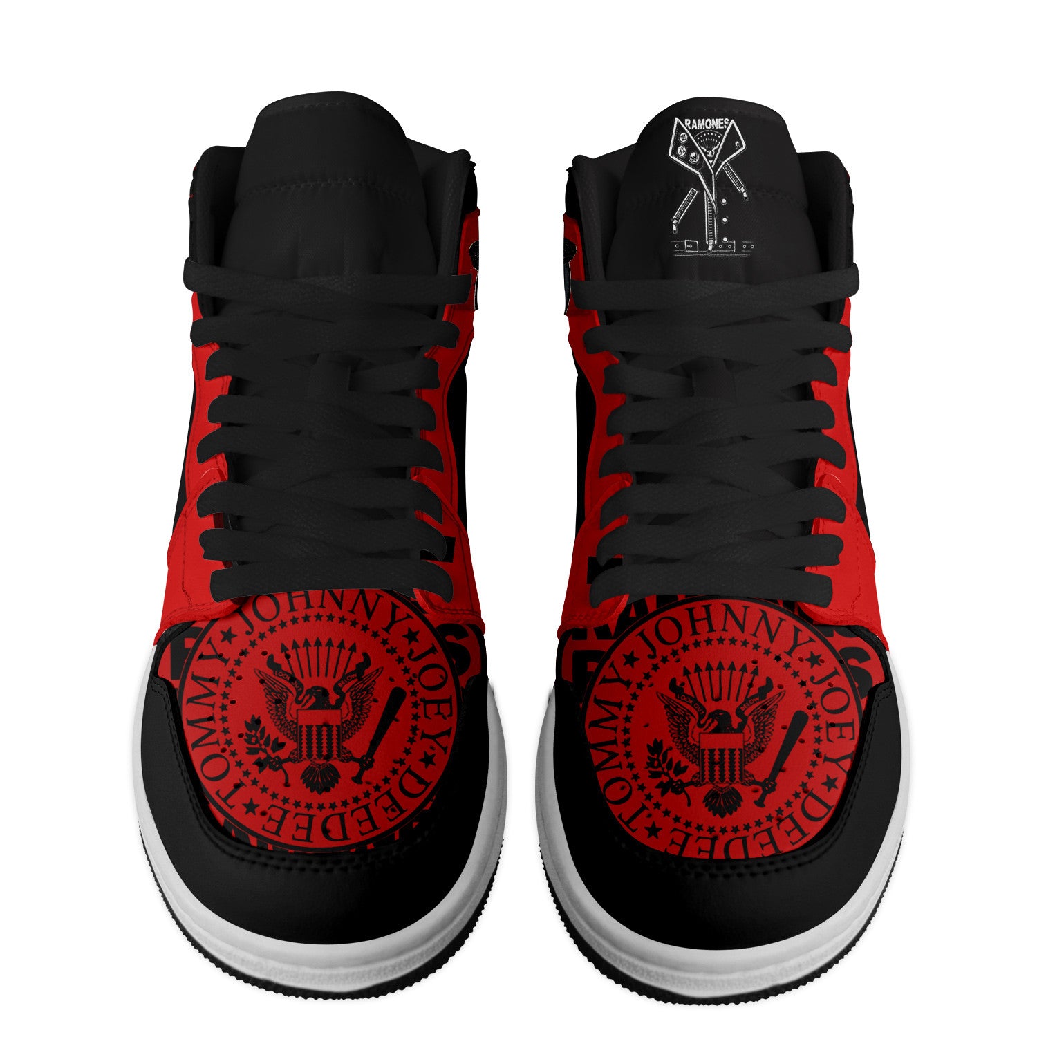 Ideafootwear Ramones AJ1 High Sneakers Shoes For Men And Women 3