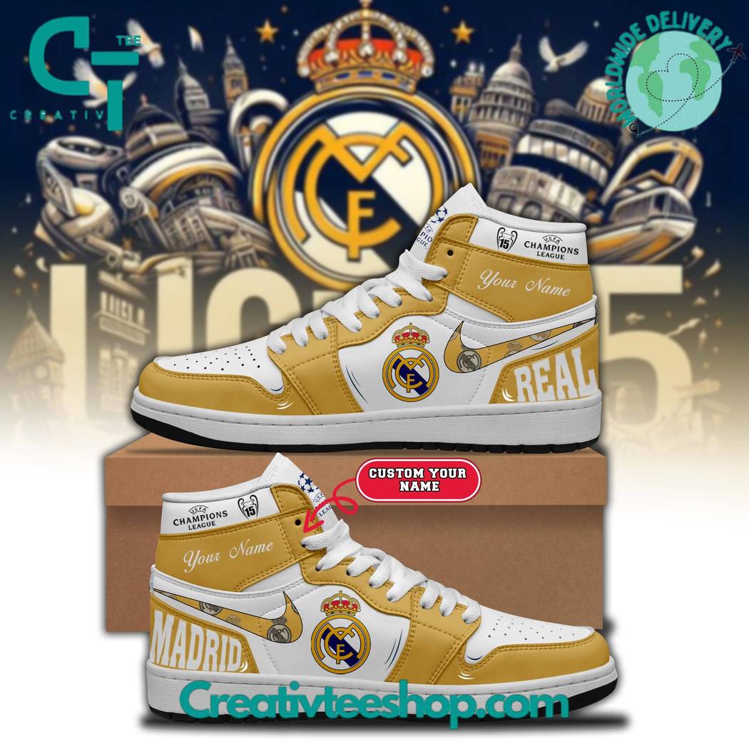 Ideafootwear Real Madrid AJ1 High Sneakers Shoes For Men And Women 1