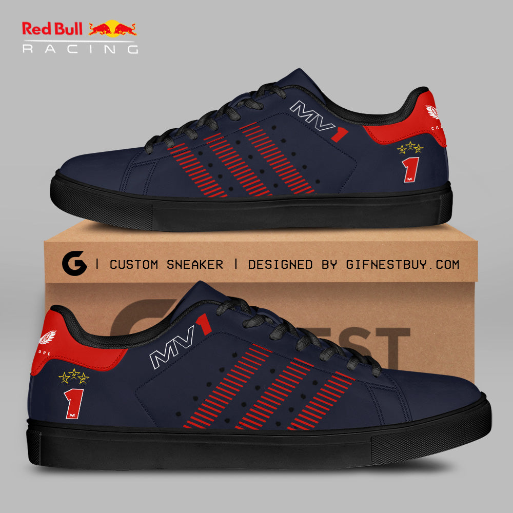 Ideafootwear Red Bull Racing F1 Skate Stan Shoes Sneakes For Men And Women 2