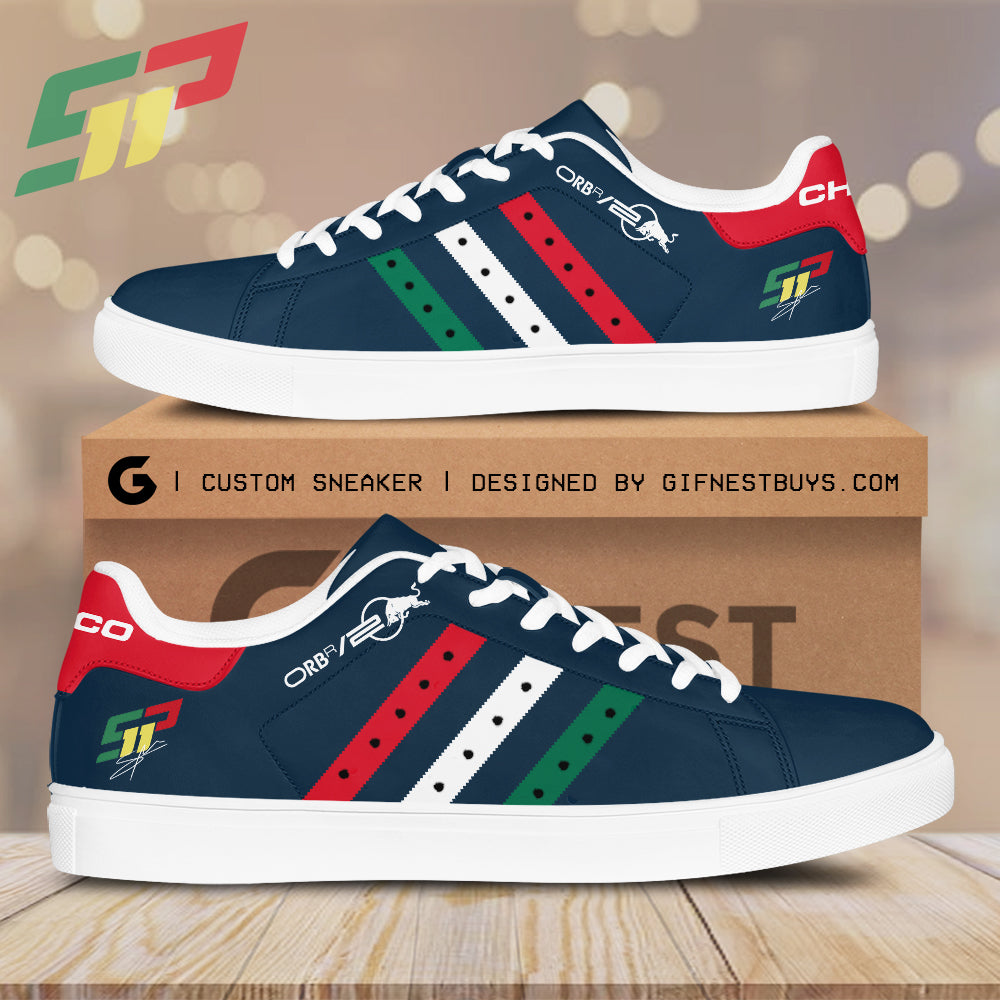 Ideafootwear Red Bull Racing F1 x Sergio Pérez Skate Stan Shoes Sneakes For Men And Women 1