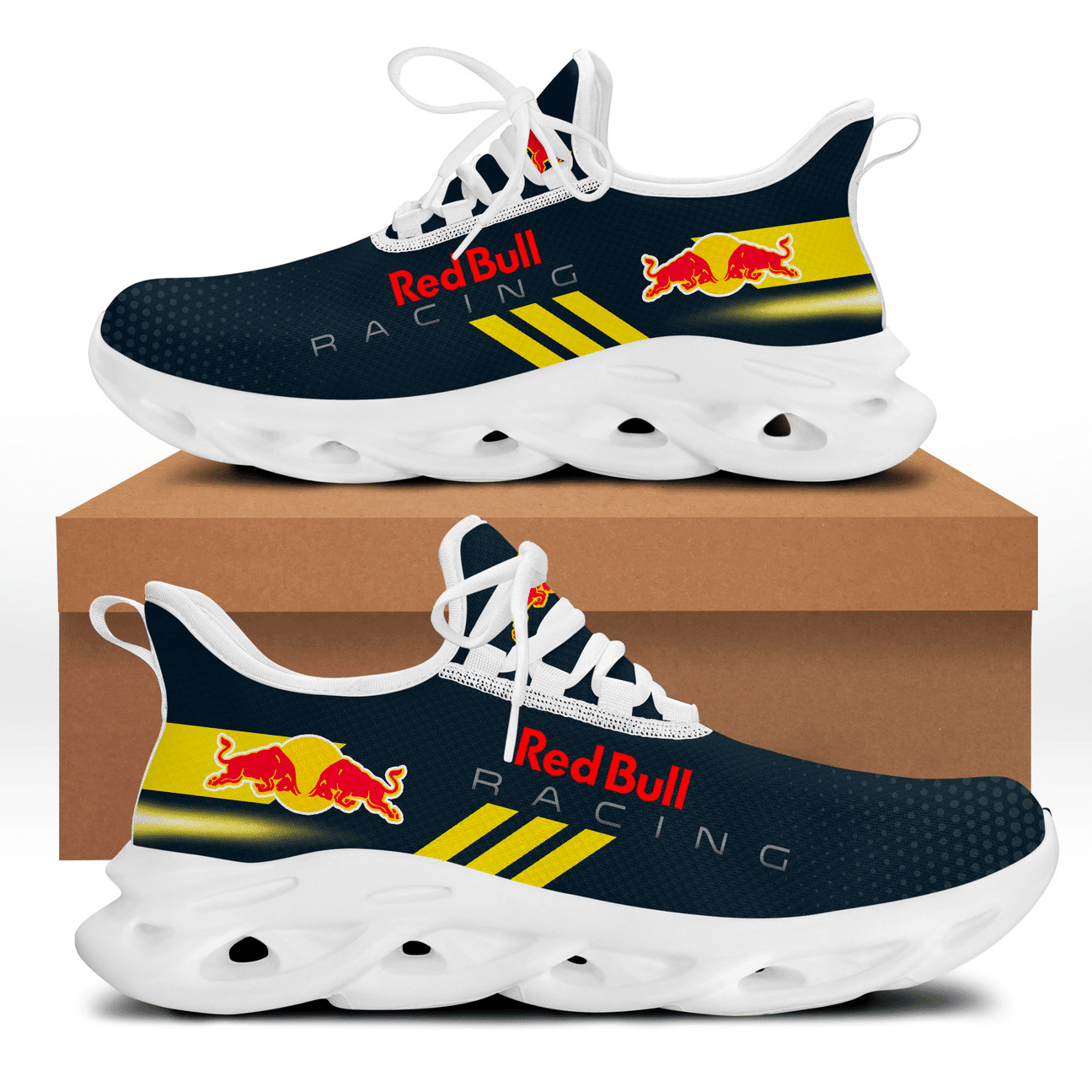 Ideafootwear Red Bull Racing Max Soul Shoes Sneakers For Men And Women 15