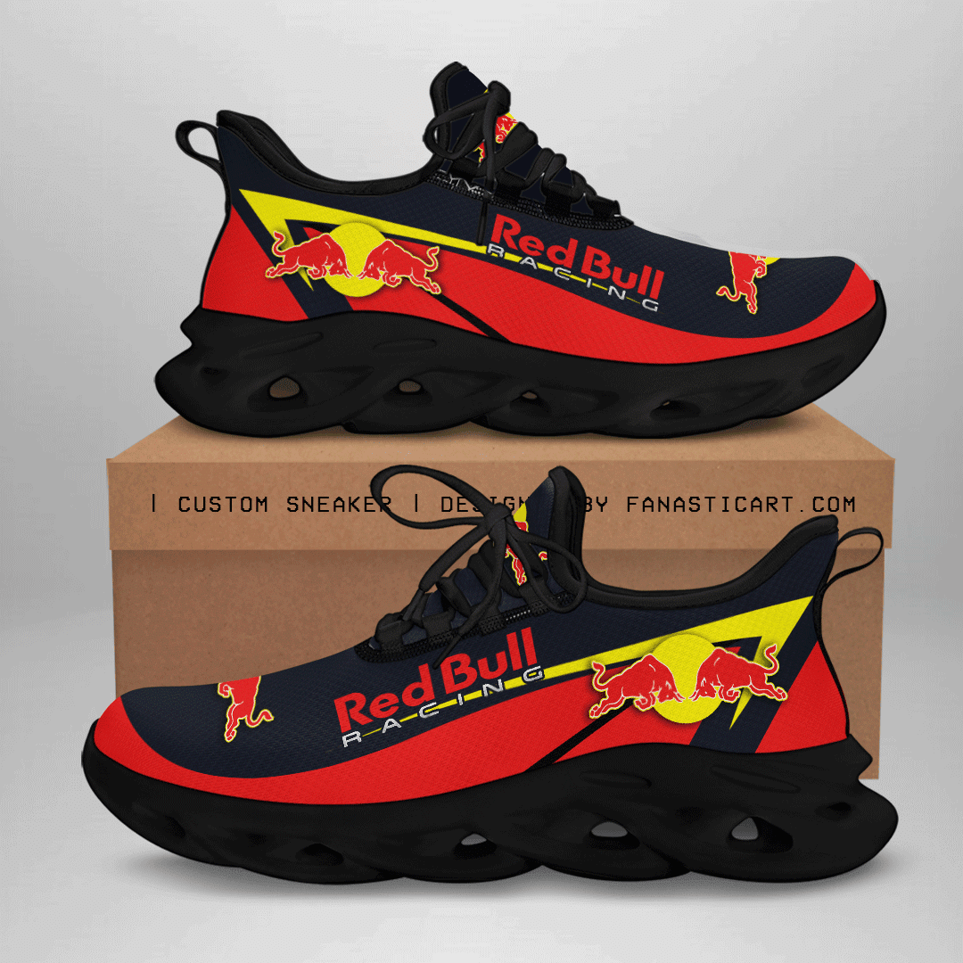 Ideafootwear Red Bull Racing Max Soul Shoes Sneakers For Men And Women 42