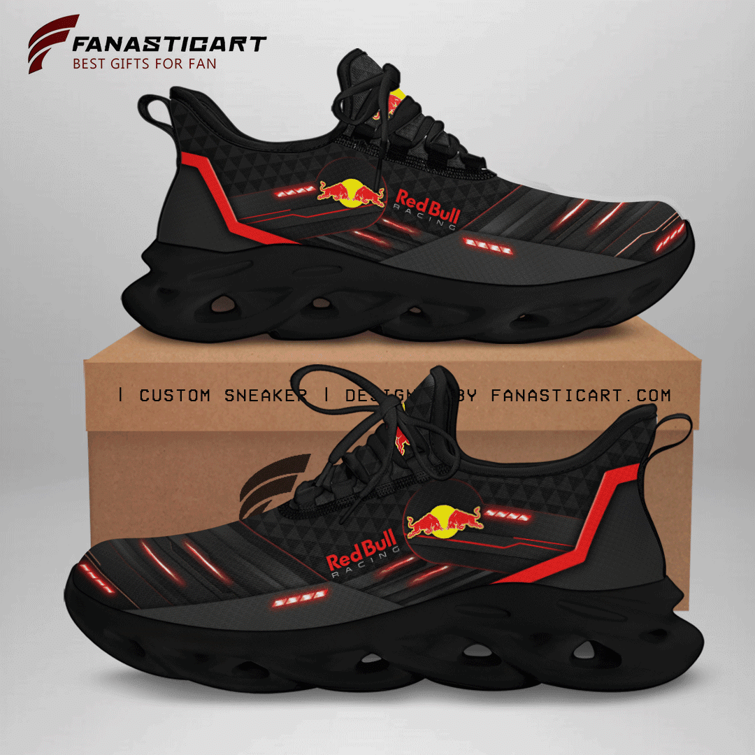 Ideafootwear Red Bull Racing Max Soul Shoes Sneakers For Men And Women 17
