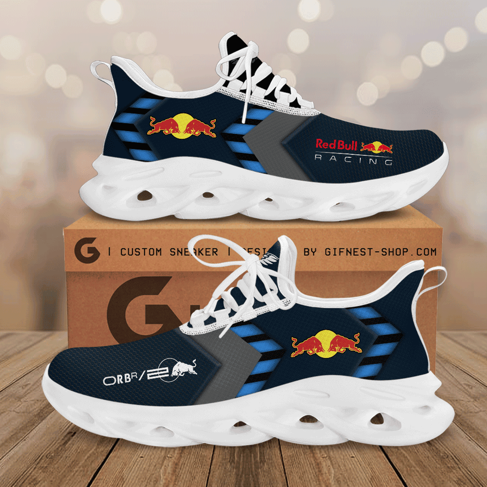 Ideafootwear Red Bull Racing Max Soul Shoes Sneakers For Men And Women 45