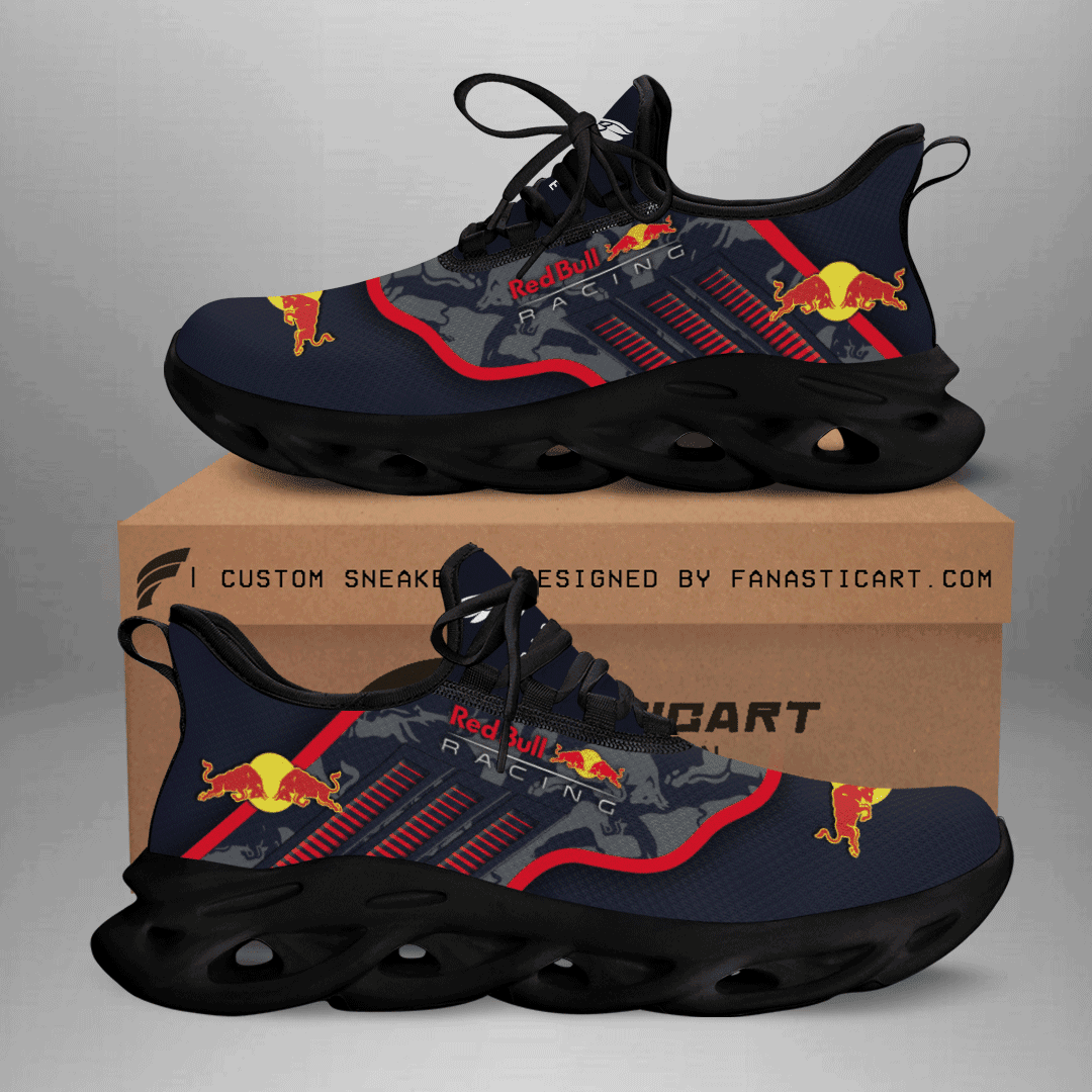 Ideafootwear Red Bull Racing Max Soul Shoes Sneakers For Men And Women 8