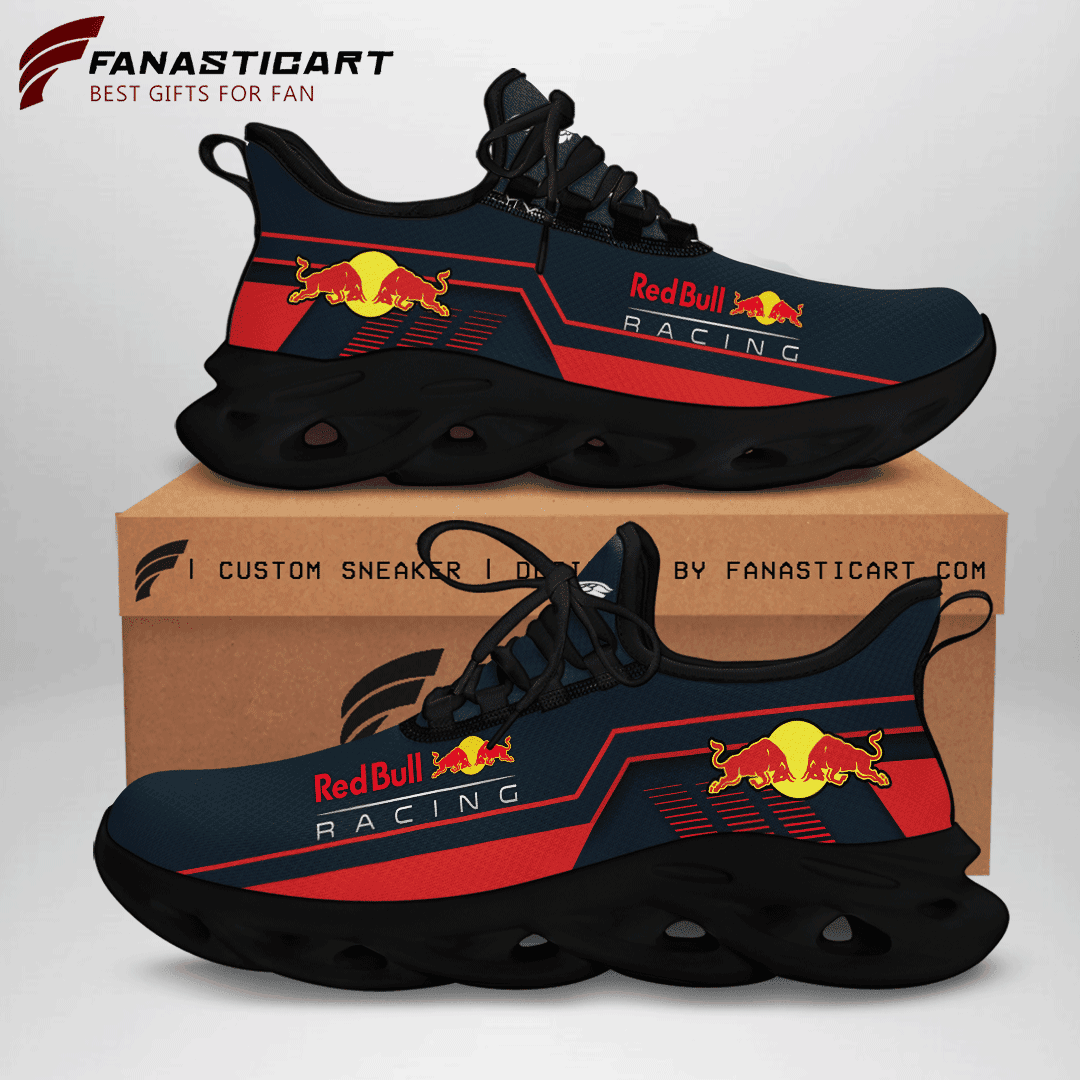 Ideafootwear Red Bull Racing Max Soul Shoes Sneakers For Men And Women 9