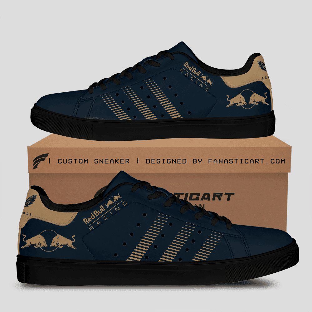 Ideafootwear Red Bull Racing Skate Stan Shoes Sneakes For Men And Women 24
