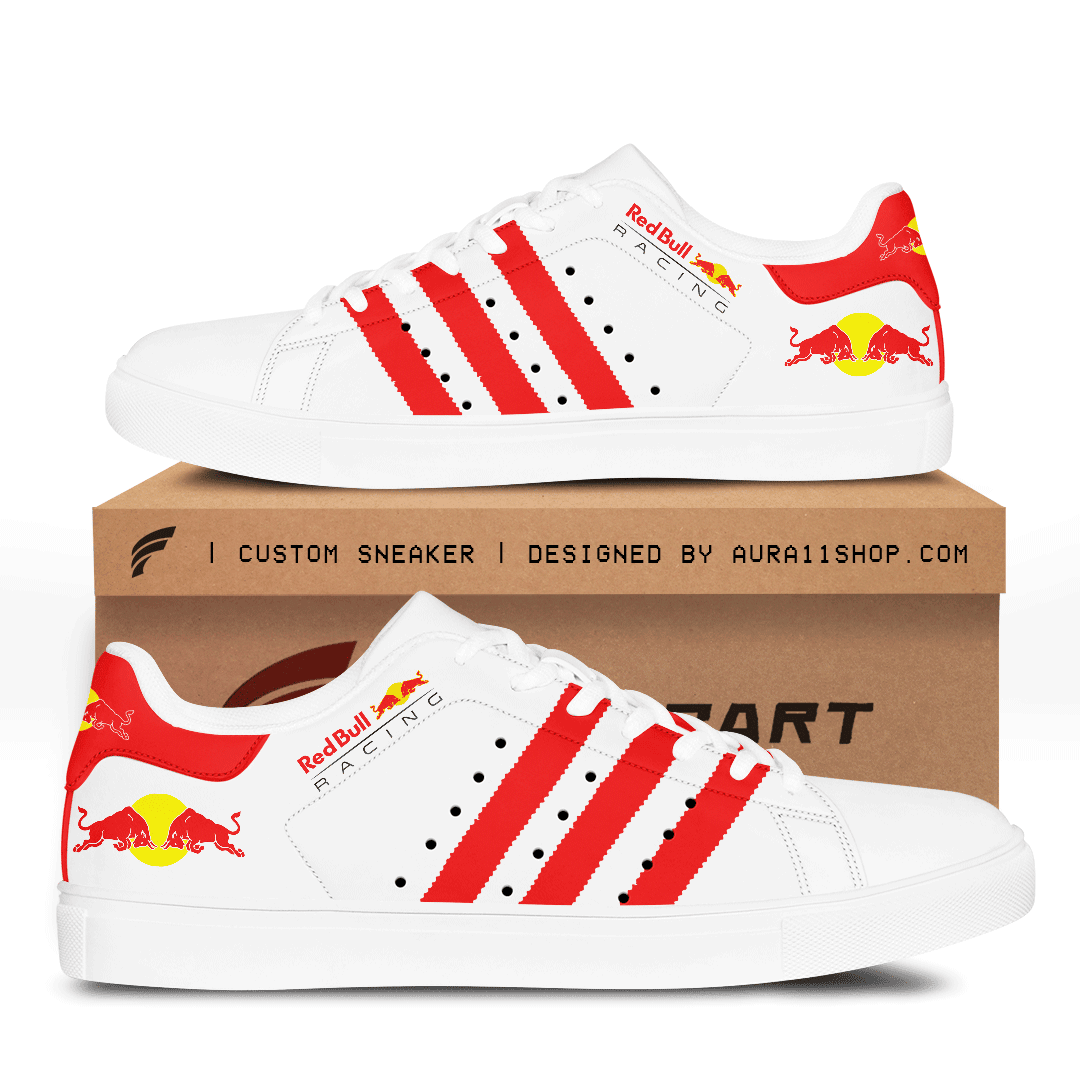 Ideafootwear Red Bull Racing Skate Stan Shoes Sneakes For Men And Women 25