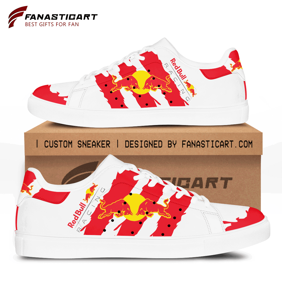 Ideafootwear Red Bull Racing Skate Stan Shoes Sneakes For Men And Women 22