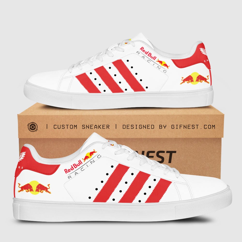 Ideafootwear Red Bull Racing Skate Stan Shoes Sneakes For Men And Women 13