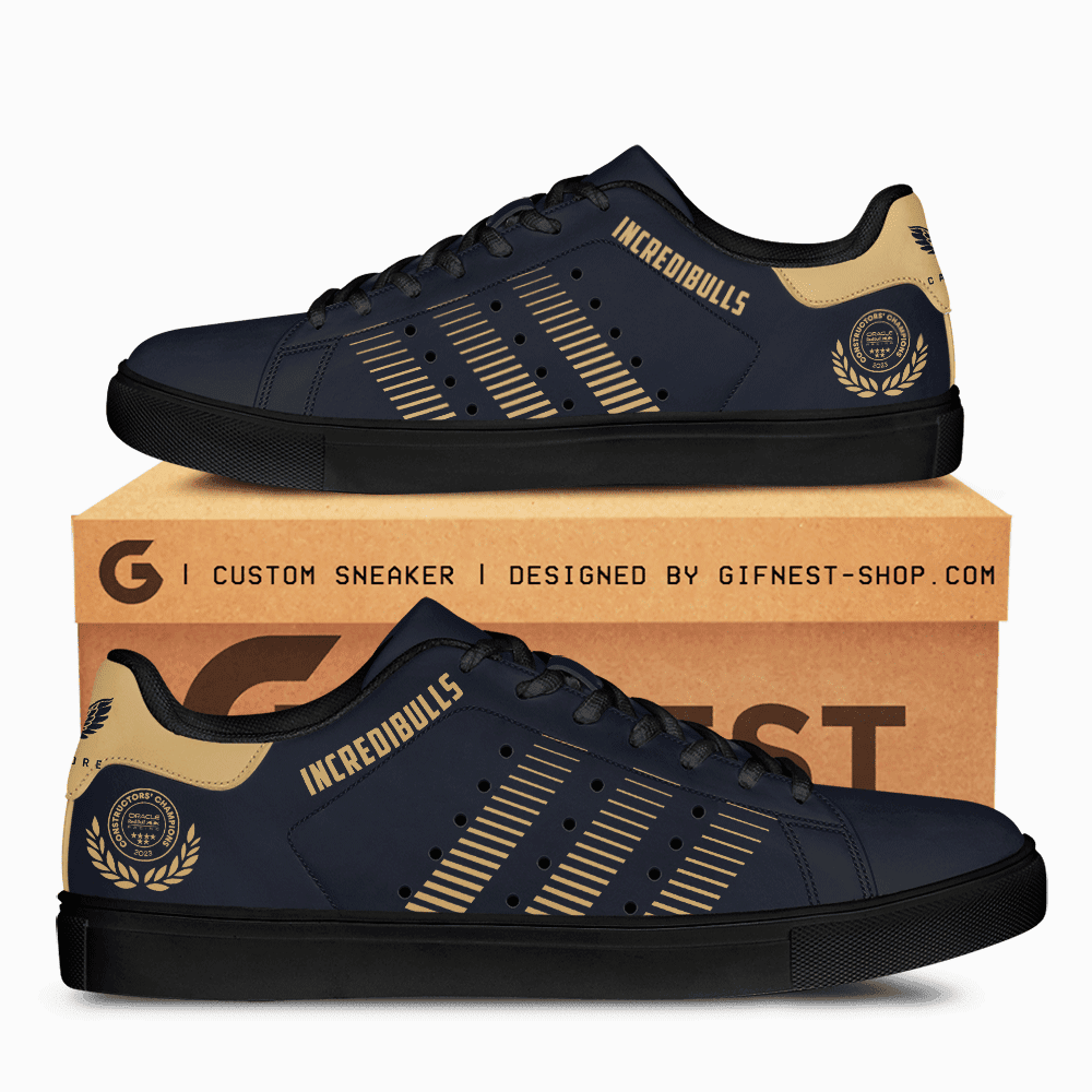 Ideafootwear Red Bull Racing Skate Stan Shoes Sneakes For Men And Women 8