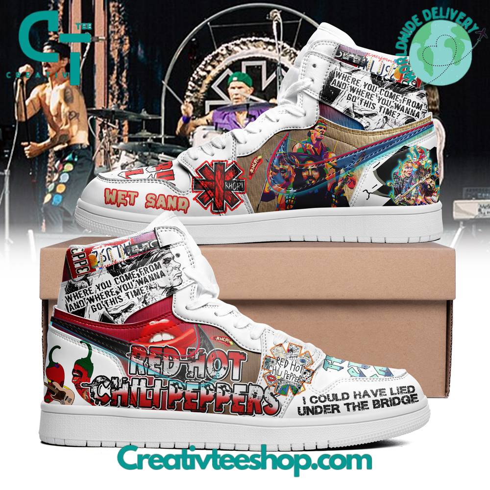 Ideafootwear Red Hot Chili Peppers AJ1 High Sneakers Shoes For Men And Women 1