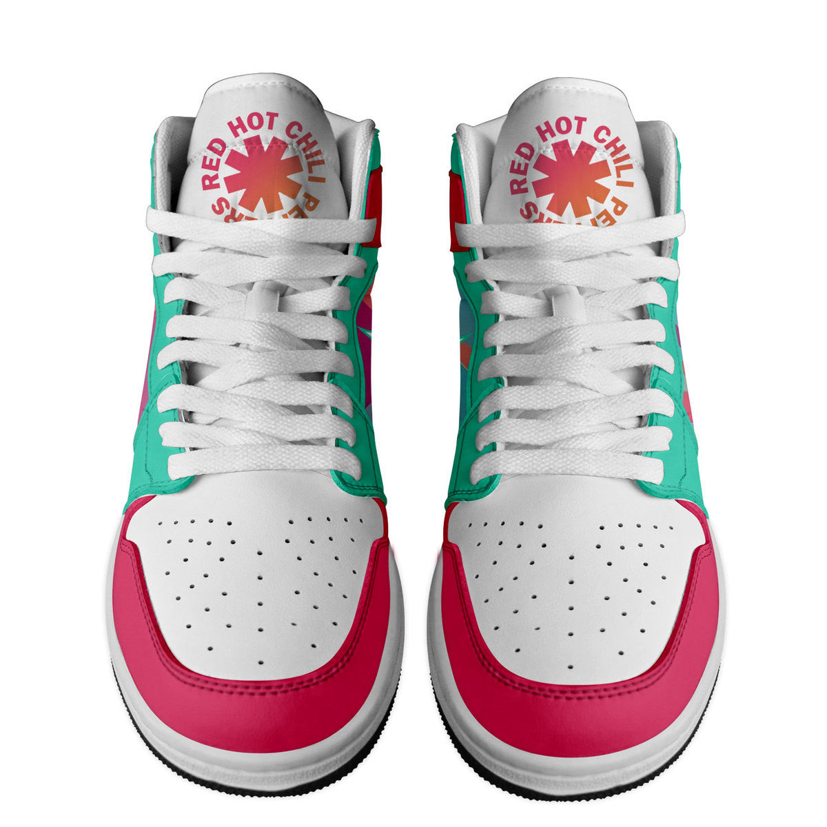 Ideafootwear Red Hot Chili Peppers AJ1 High Sneakers Shoes For Men And Women 4