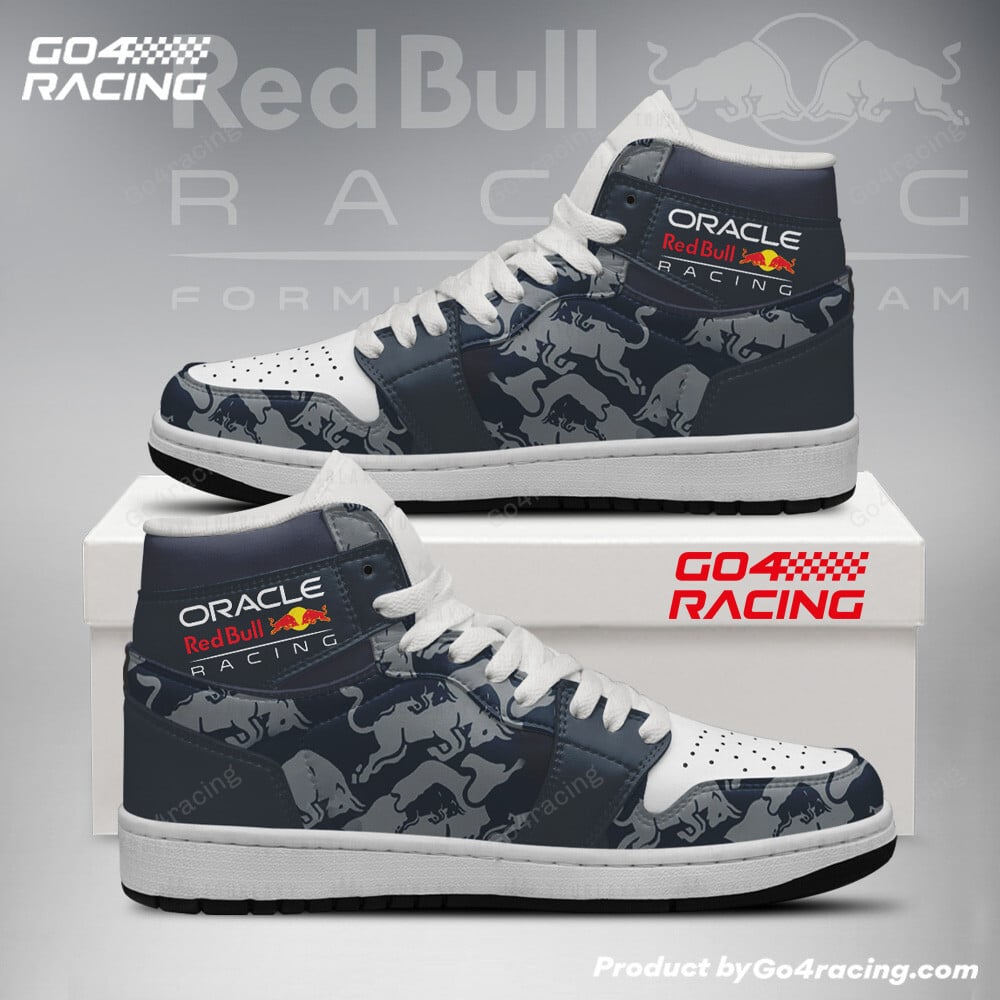 Ideafootwear Redbull Formula AJ1 High Sneakers Shoes For Men And Women 3