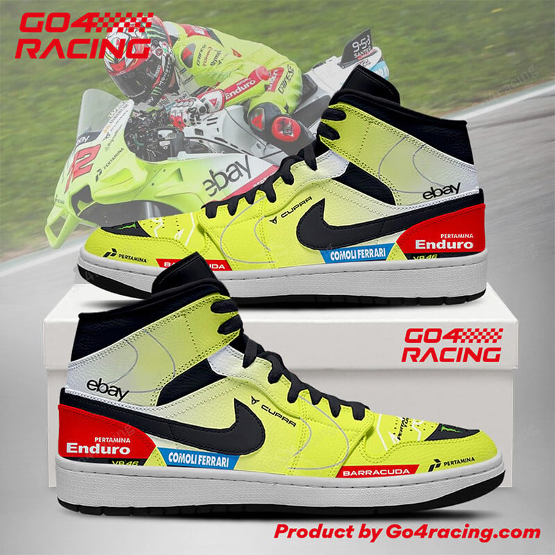 Ideafootwear Redbull KTM Factory Racing AJ1 High Sneakers Shoes For Men And Women 1