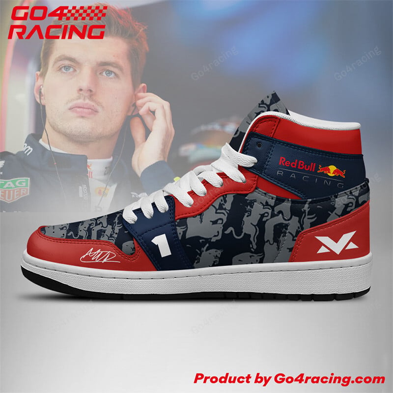 Ideafootwear Redbull Racing AJ1 High Sneakers Shoes For Men And Women 1