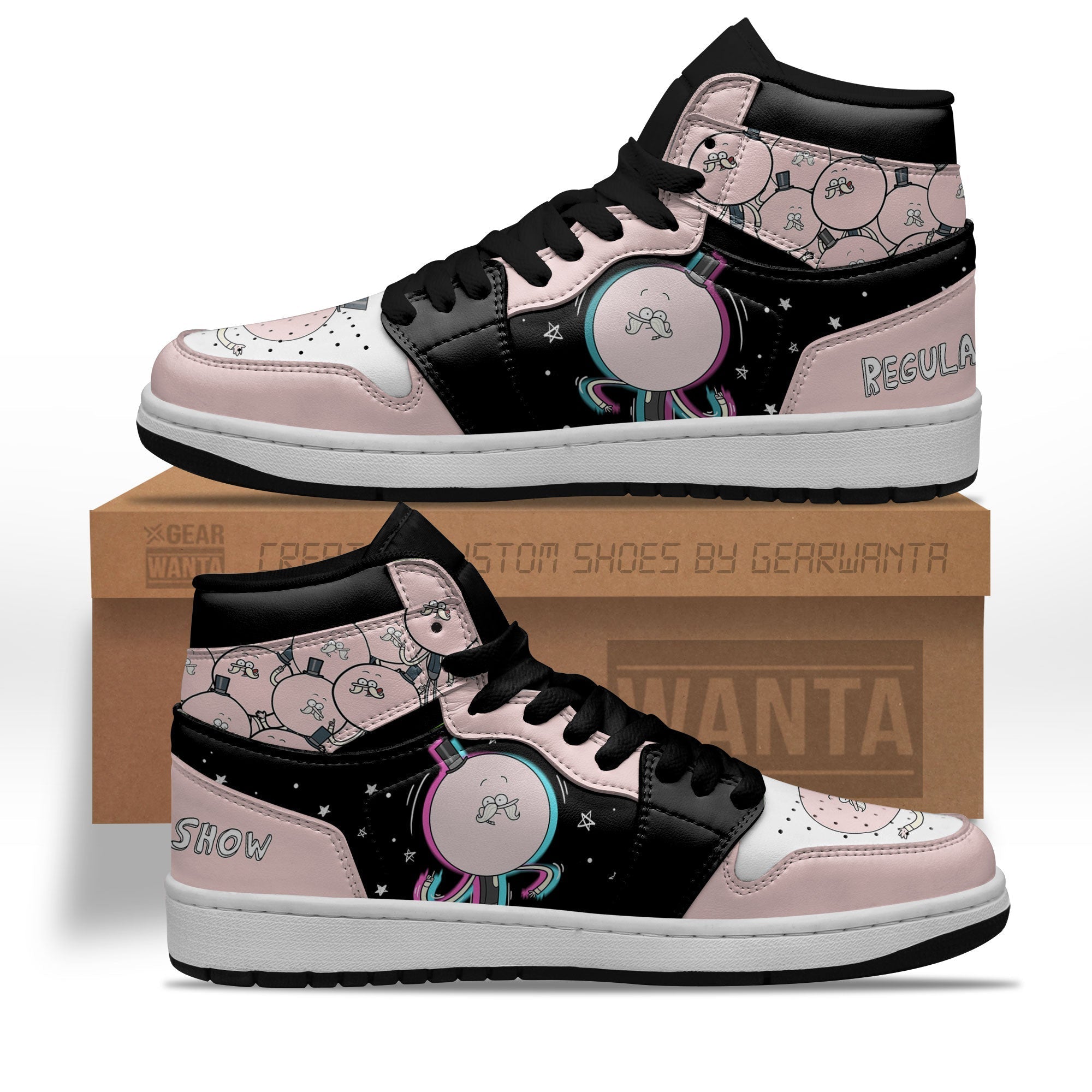 Ideafootwear Regular Show Pops Maellard AJ1 High Sneakers Shoes For Men And Women 1