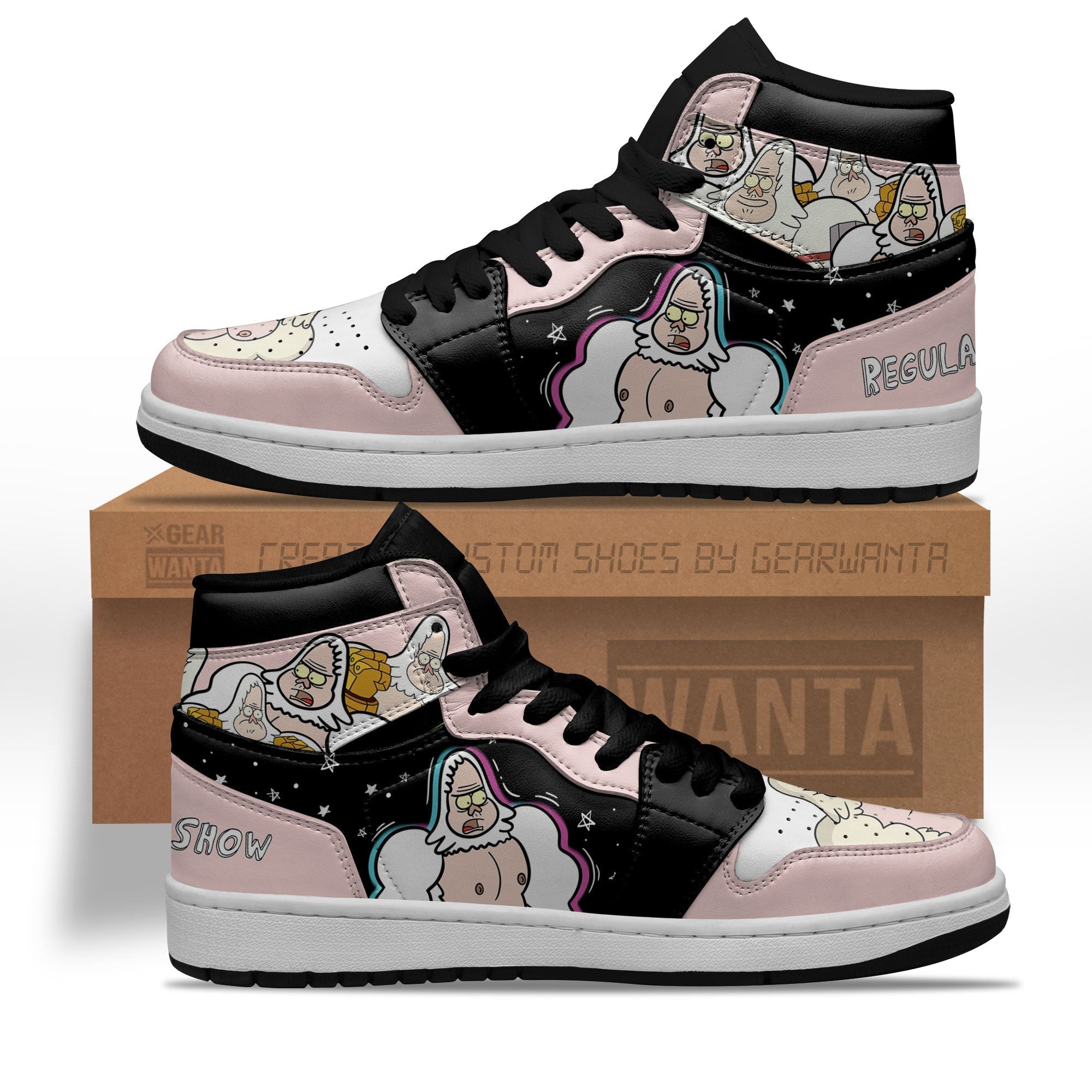 Ideafootwear Regular Show Skips Walks AJ1 High Sneakers Shoes For Men And Women 1
