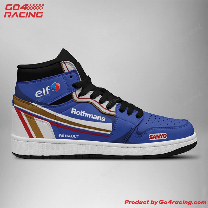 Ideafootwear Renault Formula AJ1 High Sneakers Shoes For Men And Women 1