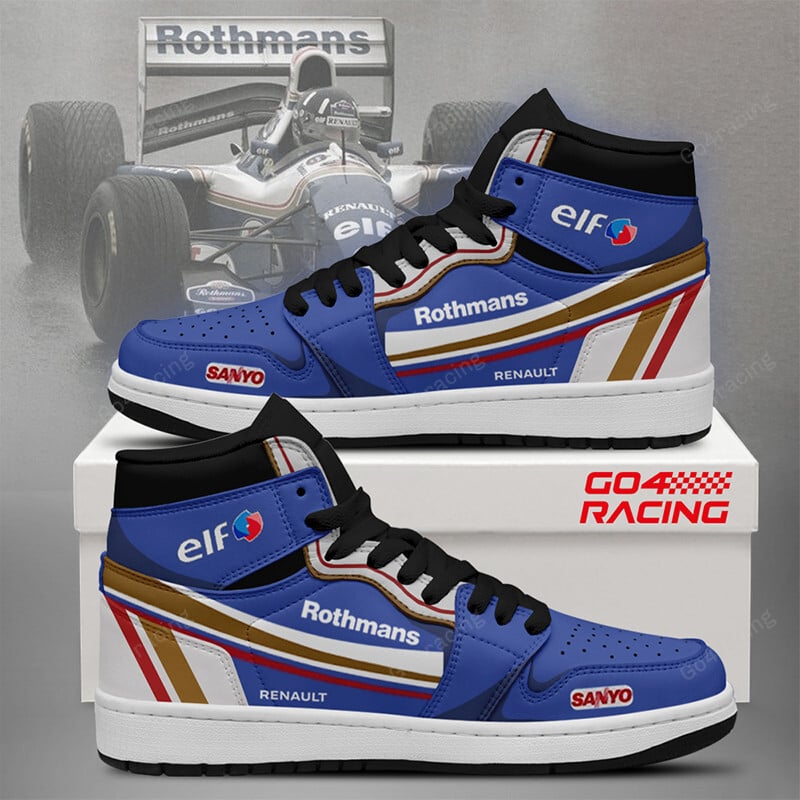 Ideafootwear Renault Formula AJ1 High Sneakers Shoes For Men And Women 1