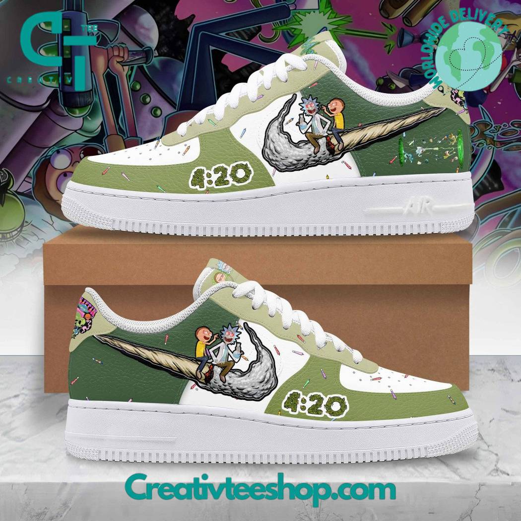 Ideafootwear Rick and Morty Air Low-Top Sneakers Shoes For Men And Women 6