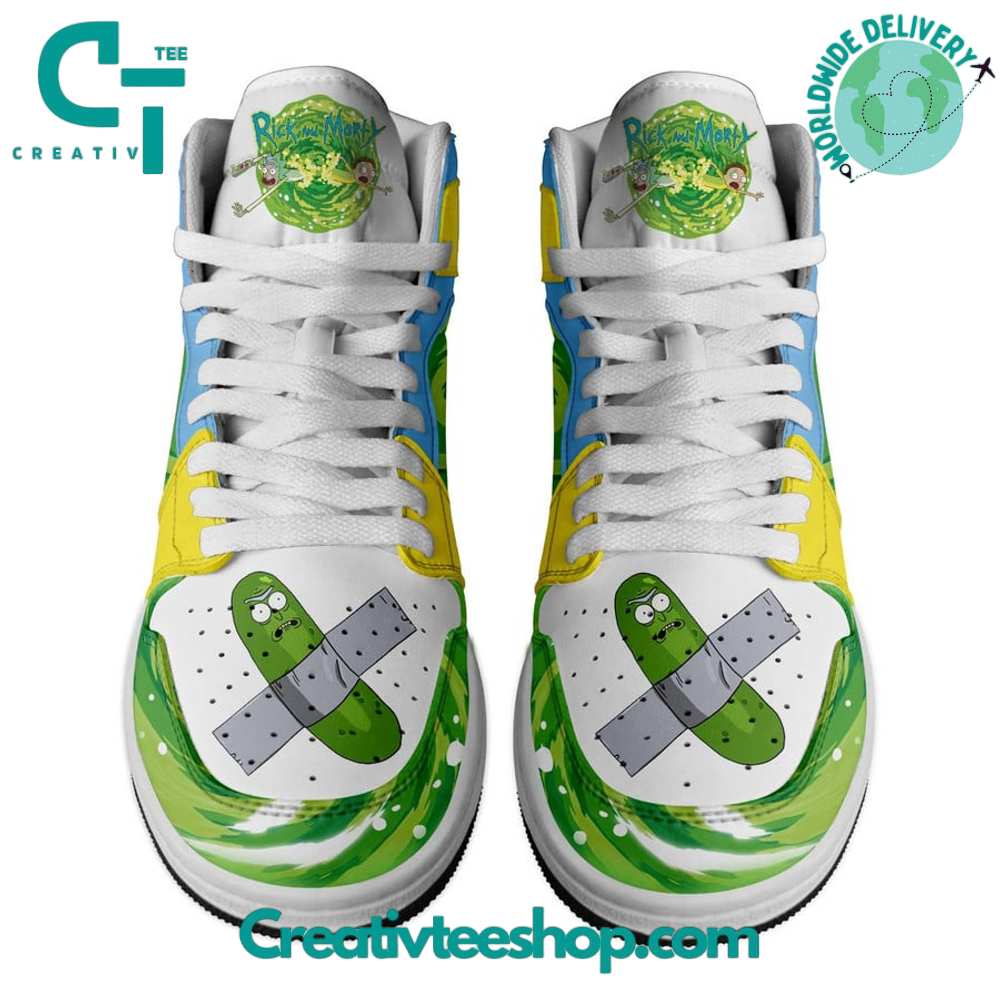Ideafootwear Rick And Morty AJ1 High Sneakers Shoes For Men And Women 9