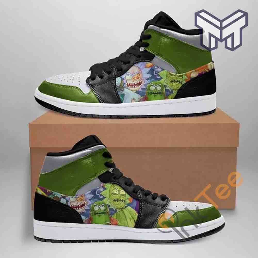 Ideafootwear Rick and Morty AJ1 High Sneakers Shoes For Men And Women 1