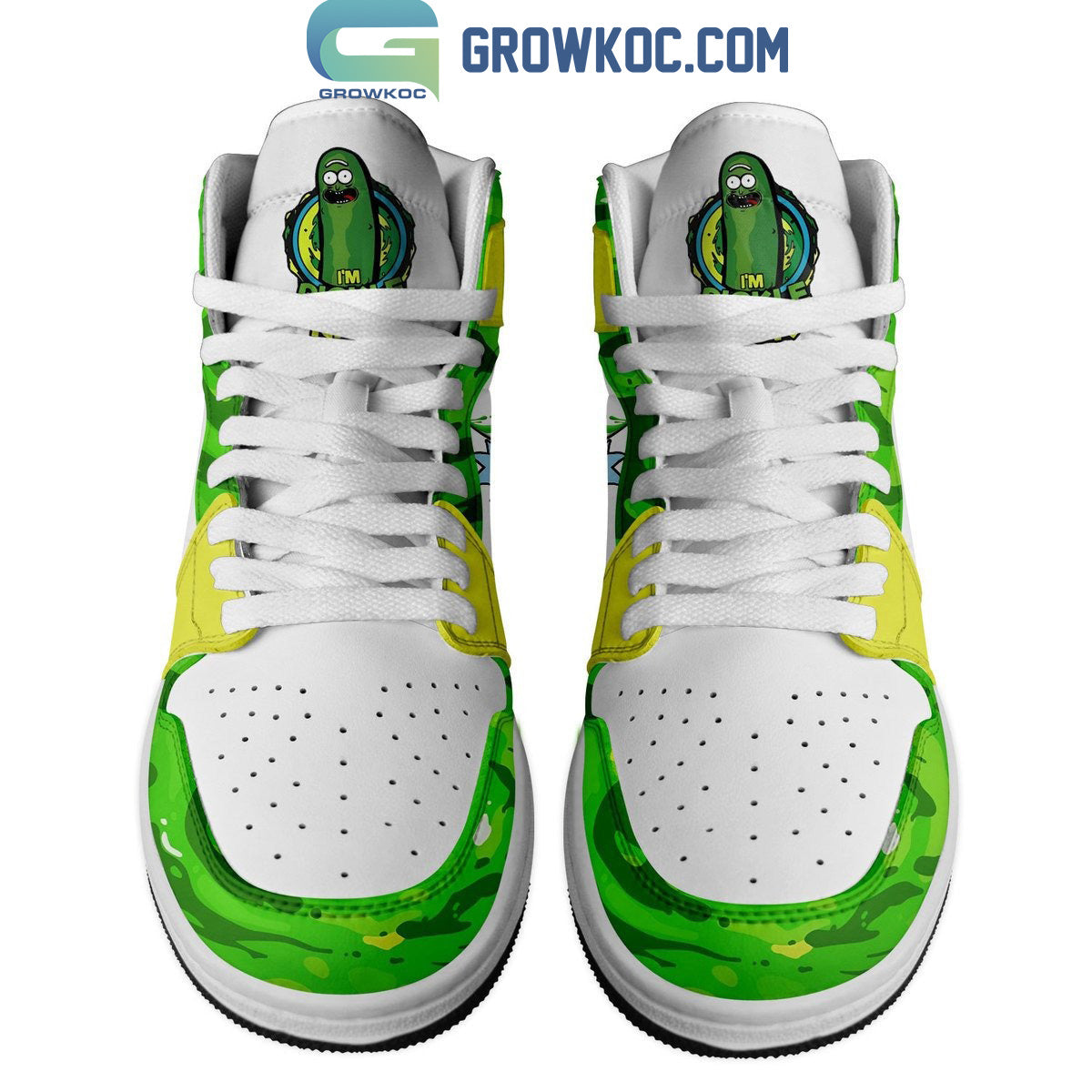 Ideafootwear Rick and Morty AJ1 High Sneakers Shoes For Men And Women 3