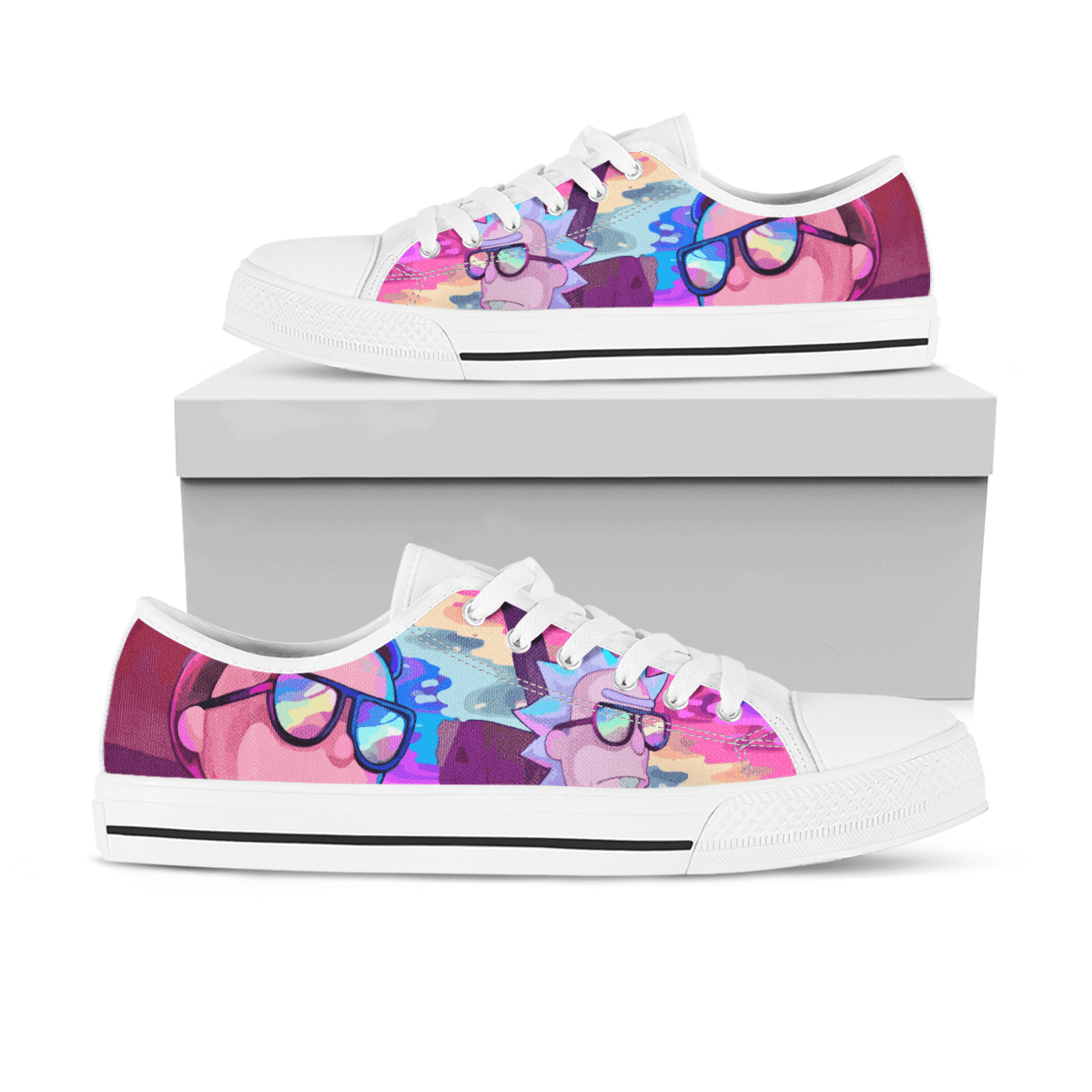 Ideafootwear Rick and Morty Skate Stan Shoes Sneakes For Men And Women 1