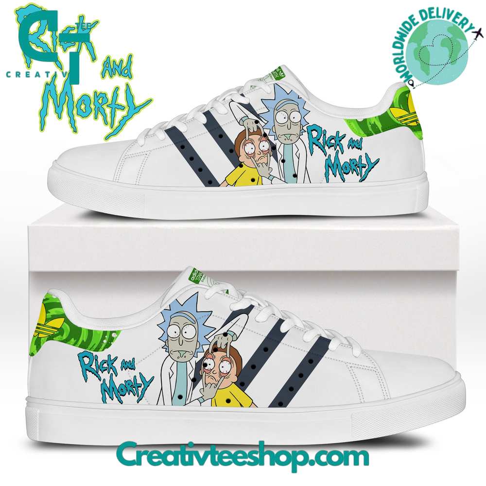 Ideafootwear Rick And Morty Skate Stan Shoes Sneakes For Men And Women 5