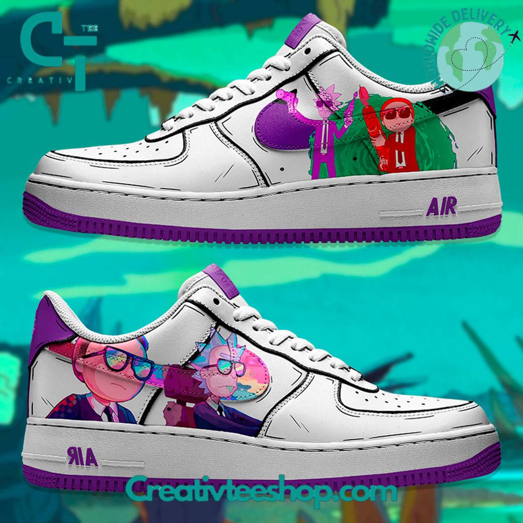 Ideafootwear Rick n Morty Air Low-Top Sneakers Shoes For Men And Women 1