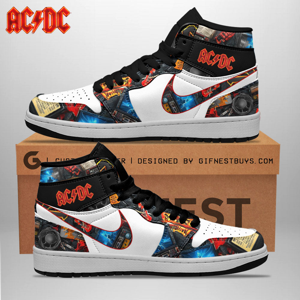 Ideafootwear Rock Music AJ1 High Sneakers Shoes For Men And Women 1