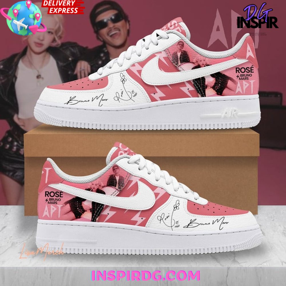 Ideafootwear Rosé & Bruno Mars Air Low-Top Sneakers Shoes For Men And Women 1
