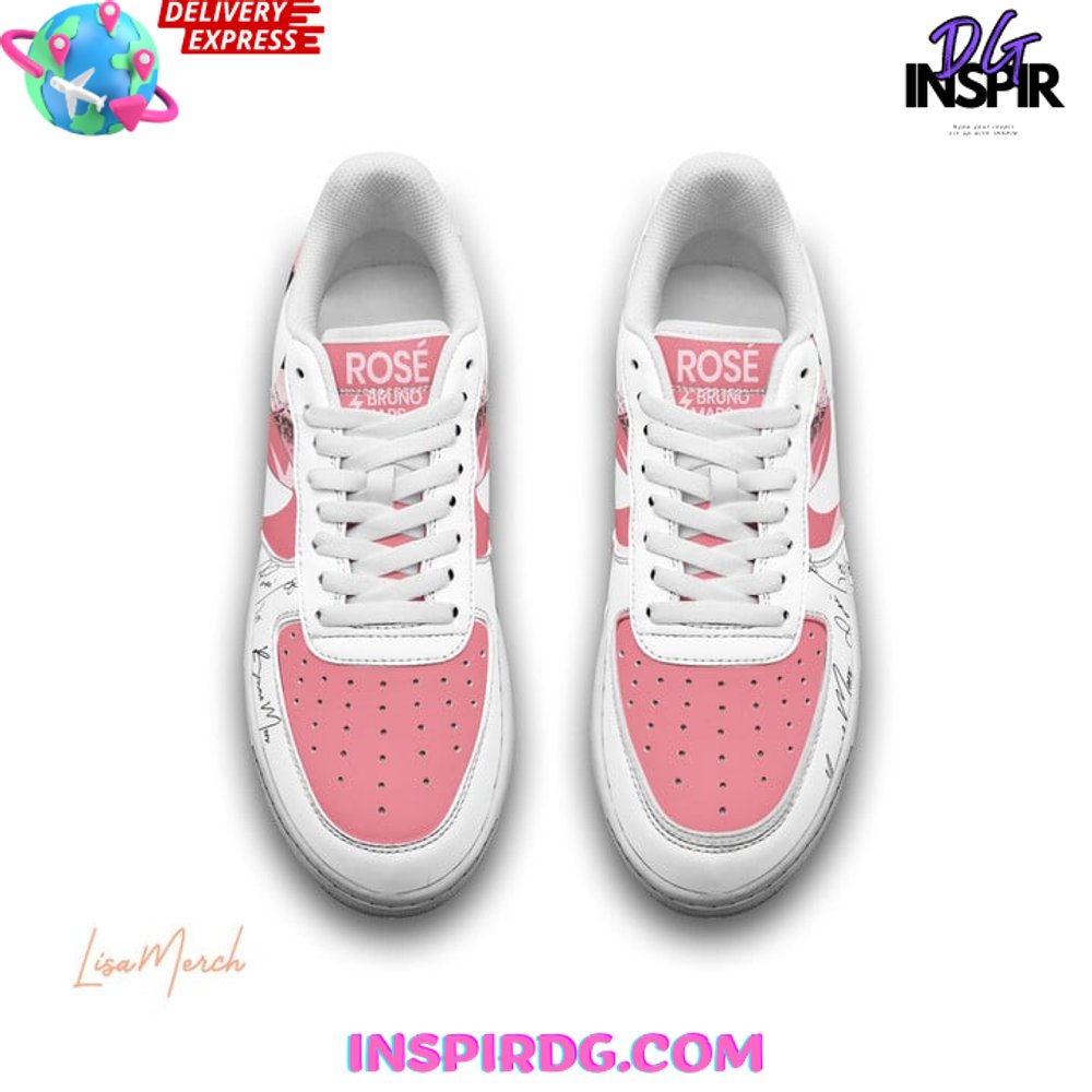 Ideafootwear Rosé & Bruno Mars Air Low-Top Sneakers Shoes For Men And Women 1
