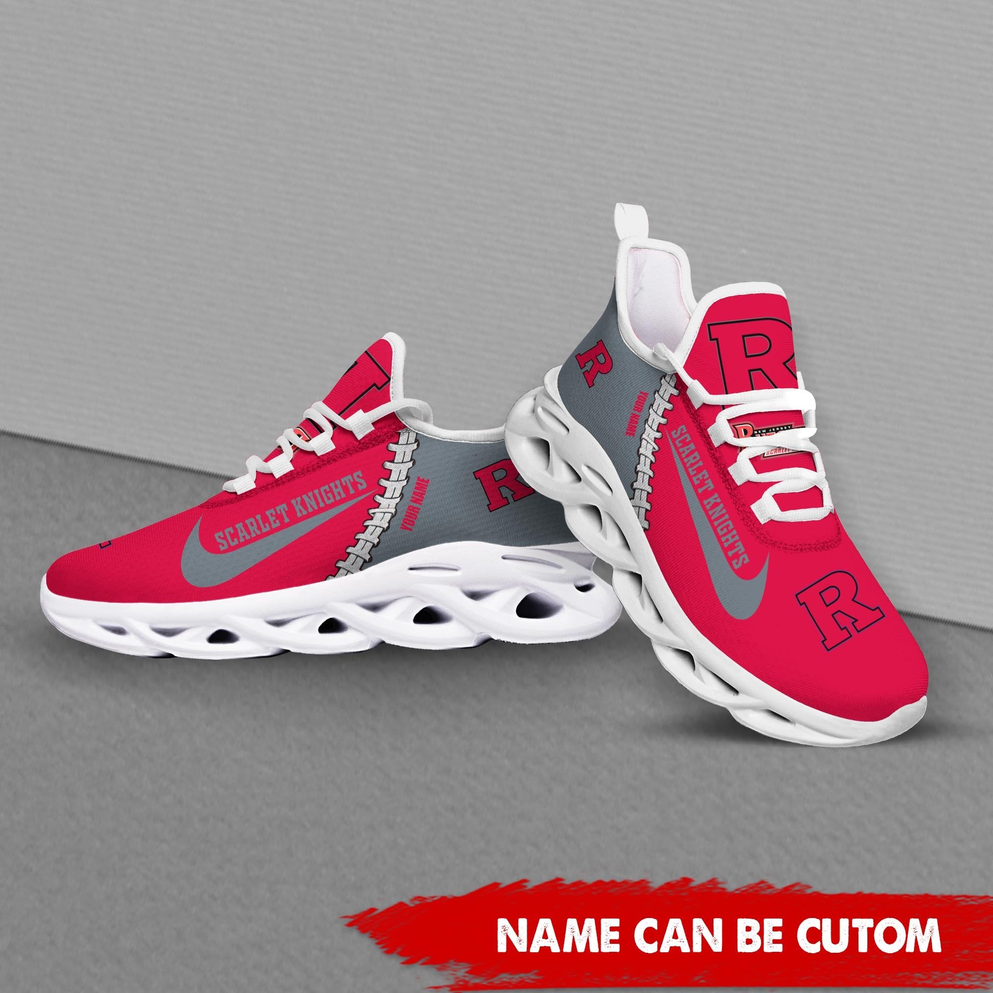Ideafootwear Rutgers Scarlet Knights Max Soul Shoes Sneakers For Men And Women 1
