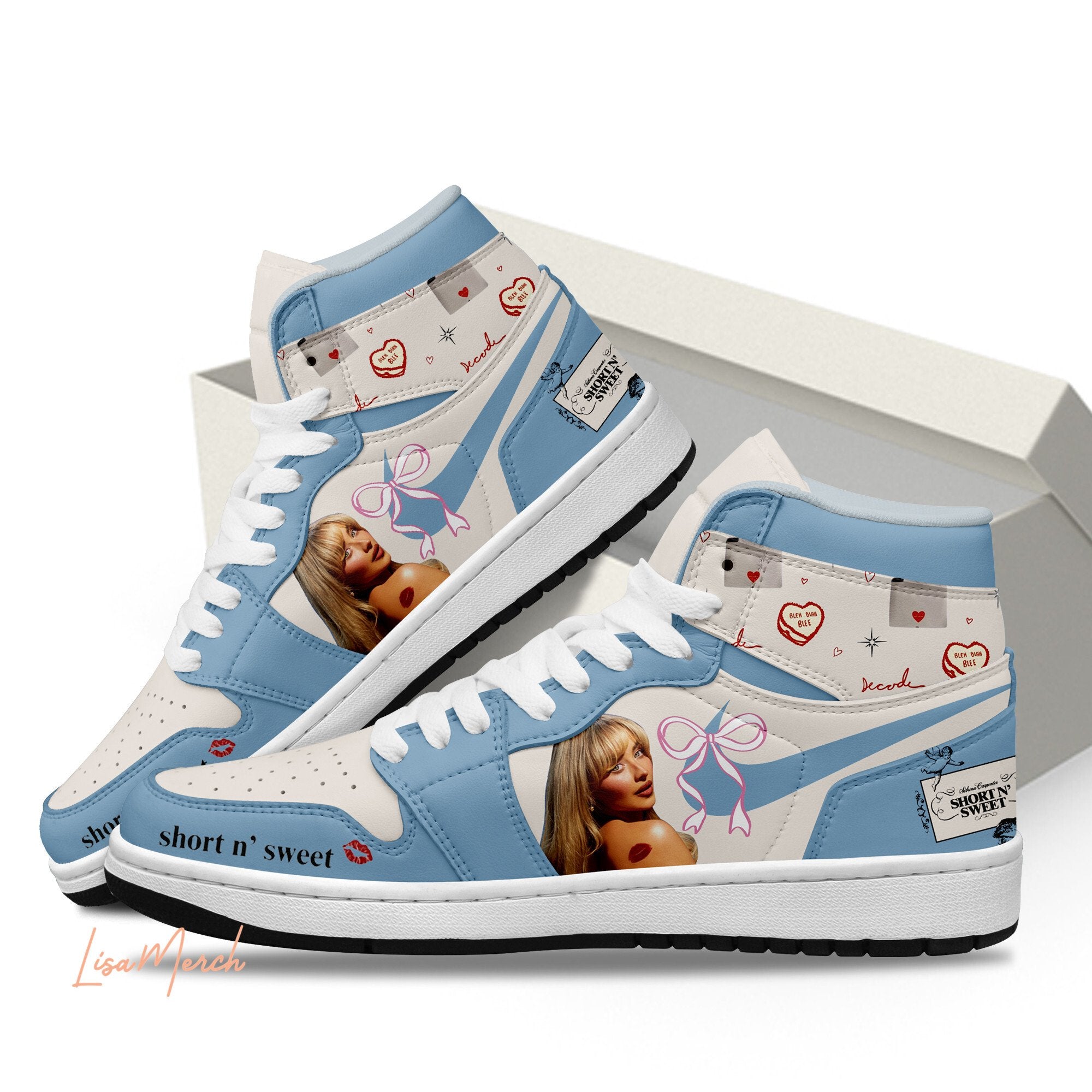 Ideafootwear Sabrina Carpenter AJ1 High Sneakers Shoes For Men And Women 1