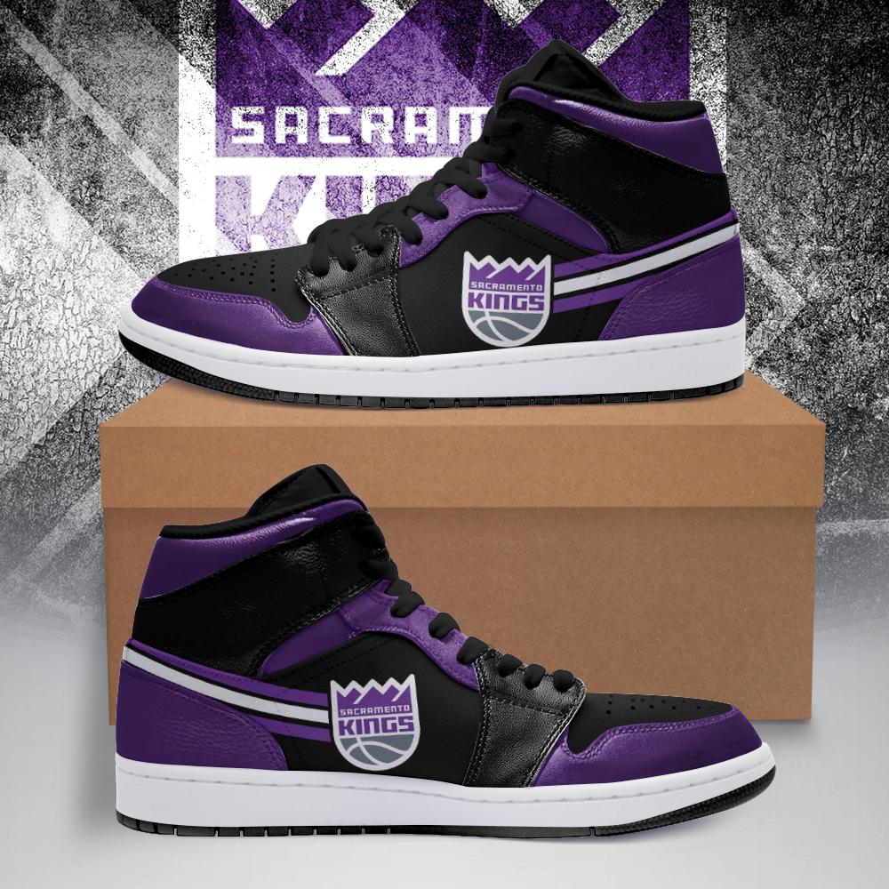 Ideafootwear Sacramento Kings NBA AJ1 High Sneakers Shoes For Men And Women 8