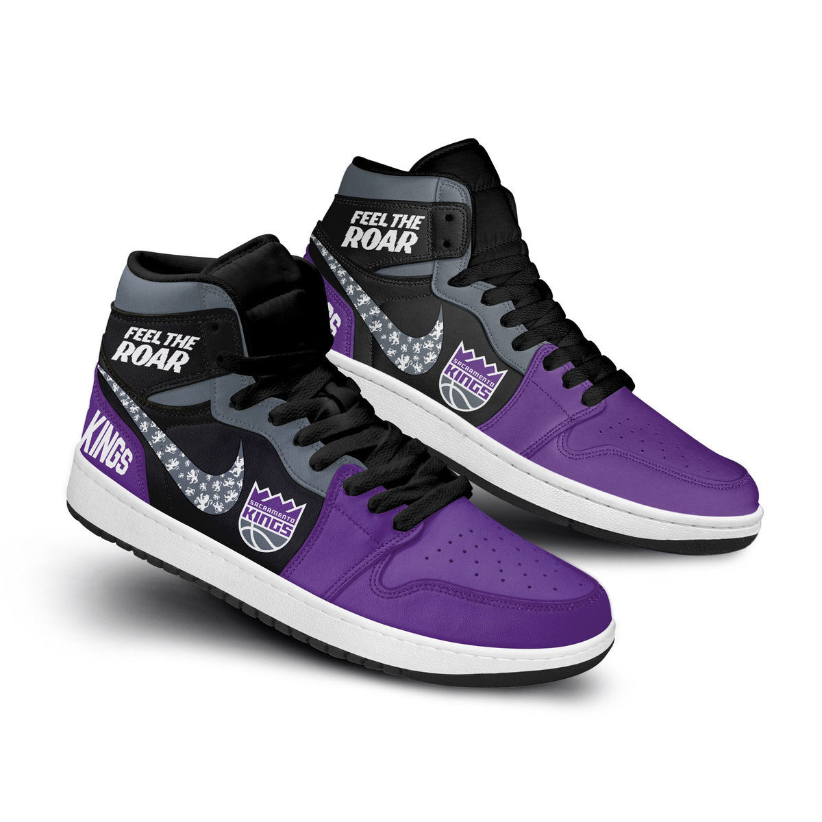 Ideafootwear Sacramento Kings AJ1 High Sneakers Shoes For Men And Women 6
