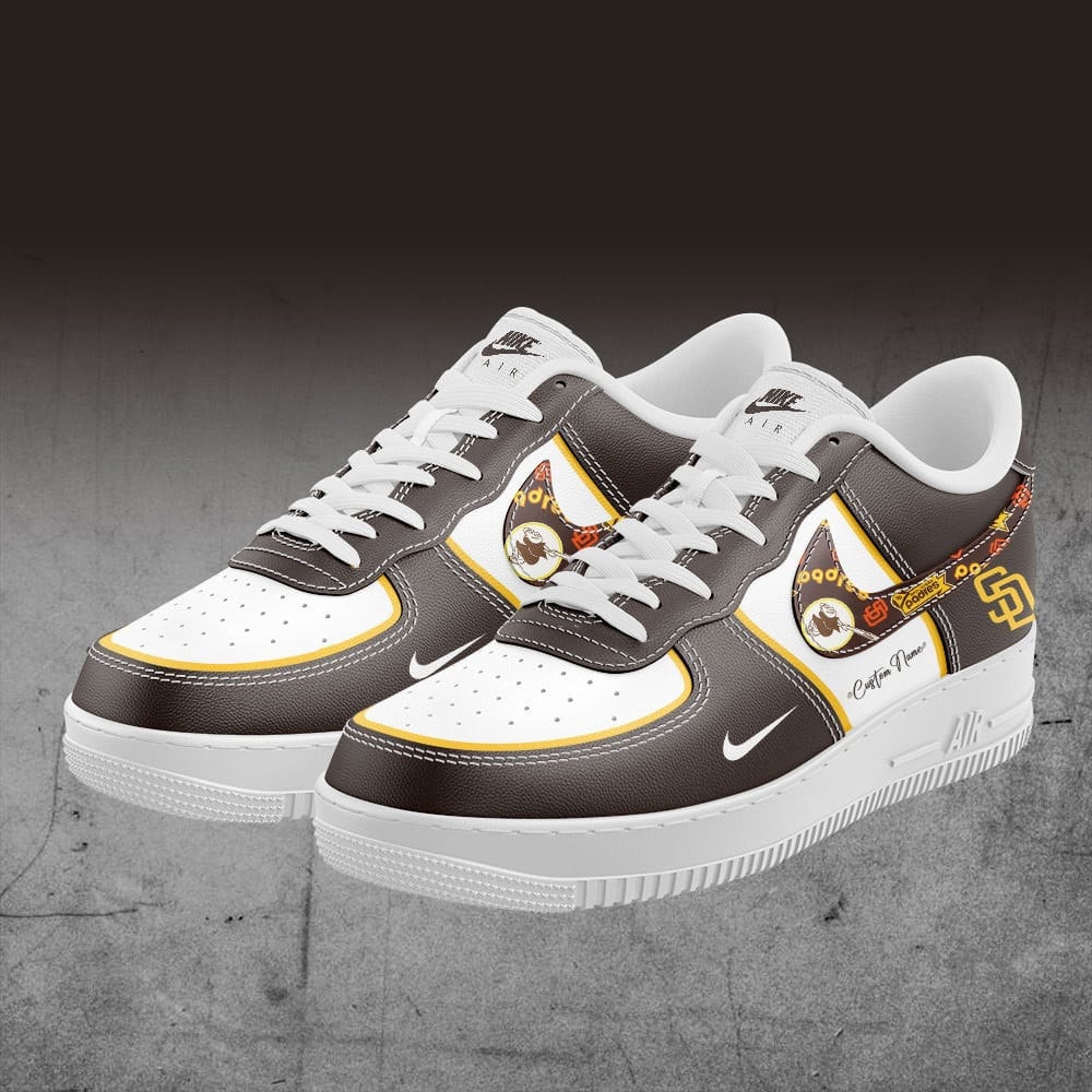 Ideafootwear San Diego Padres Air Low-Top Sneakers Shoes For Men And Women 1