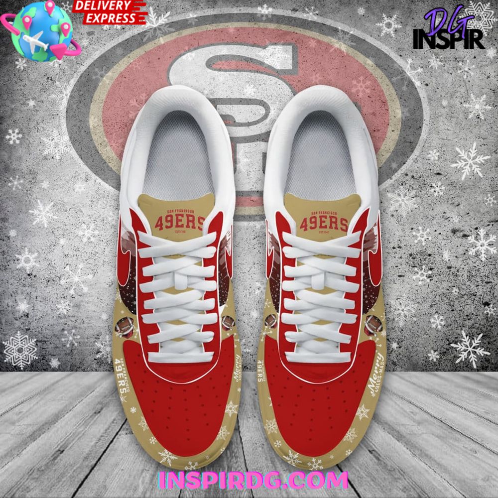 Ideafootwear San Francisco 49ers Air Low-Top Sneakers Shoes For Men And Women 12